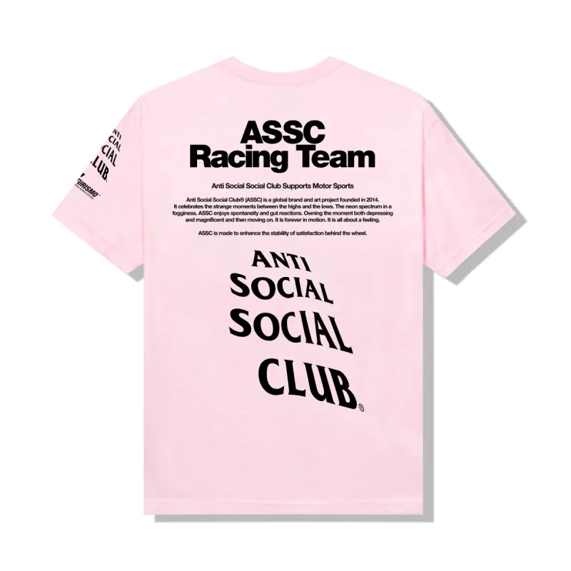 Gran Turismo x ASSC Pink Logo Tee sold by Anti Social Social Club