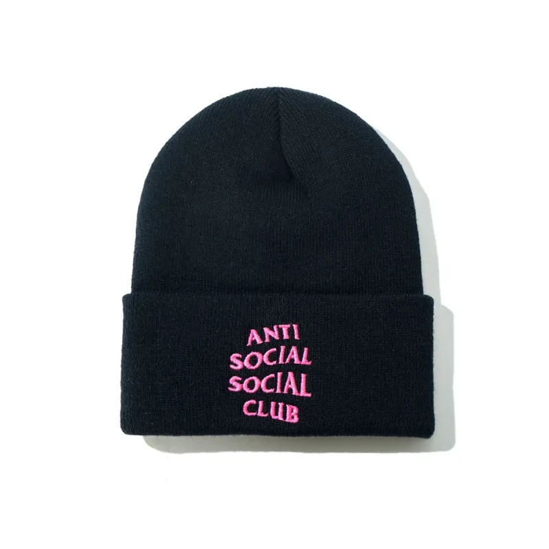 Mr. Bean Black Knit Cap sold by Anti Social Social Club