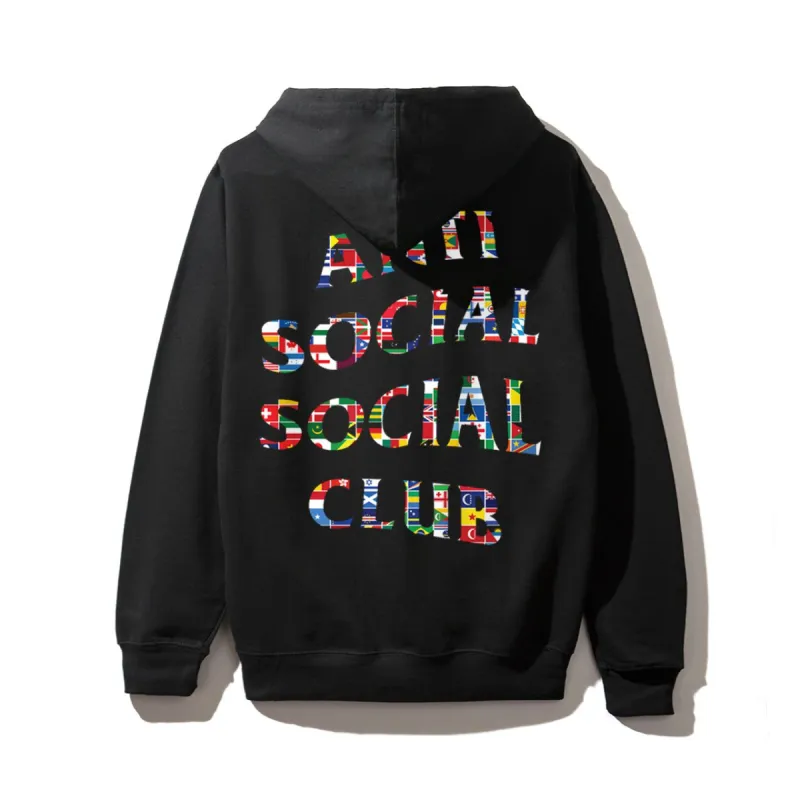 Flag Black Hoodie sold by Anti Social Social Club