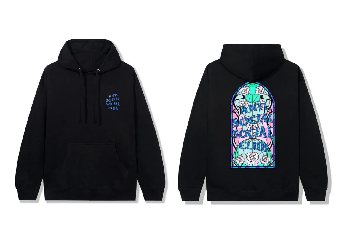 Love Stain Black Hoodie made by Anti Social Social Club