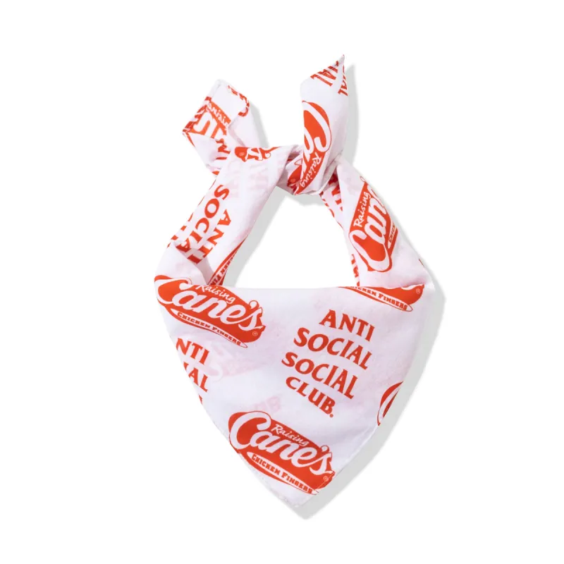 ASSC x Raising Canes White Bandana made by Anti Social Social Club