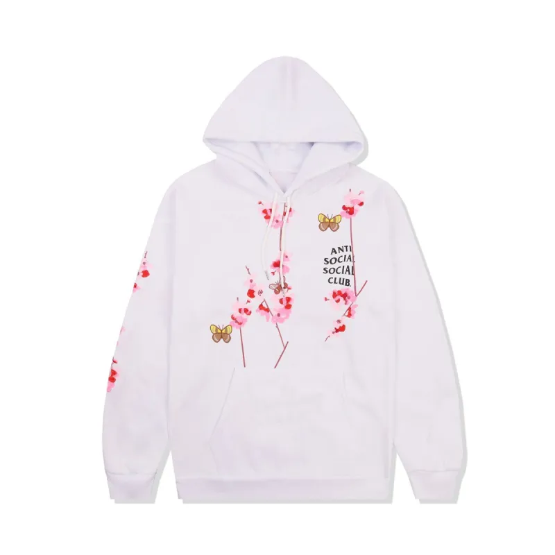 Kkoch Butterflies White Hoodie - Full Embroidery sold by Anti Social Social Club