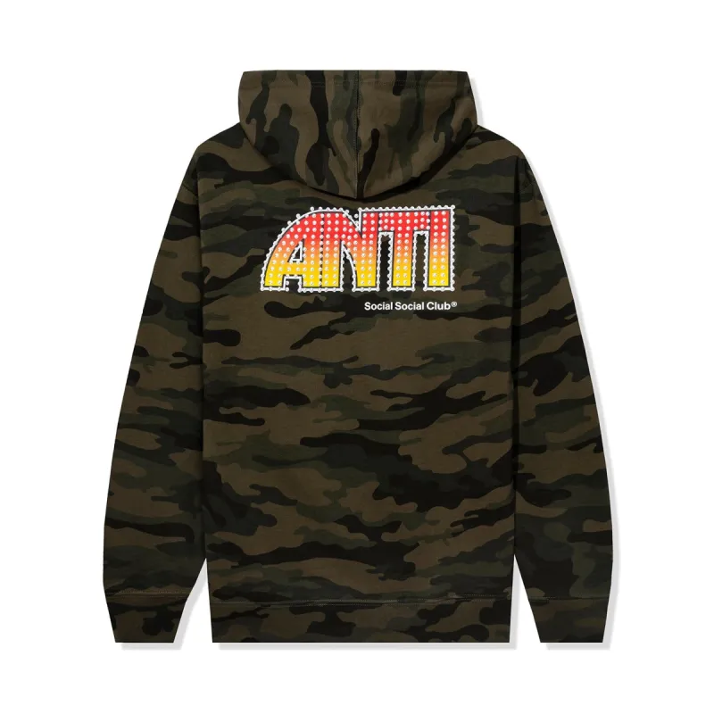 Sunsets and Car Crashes Camo Hoodie made by Anti Social Social Club