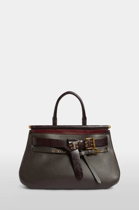 Brown Tanit Bag Medium sold by Antonio Marras
