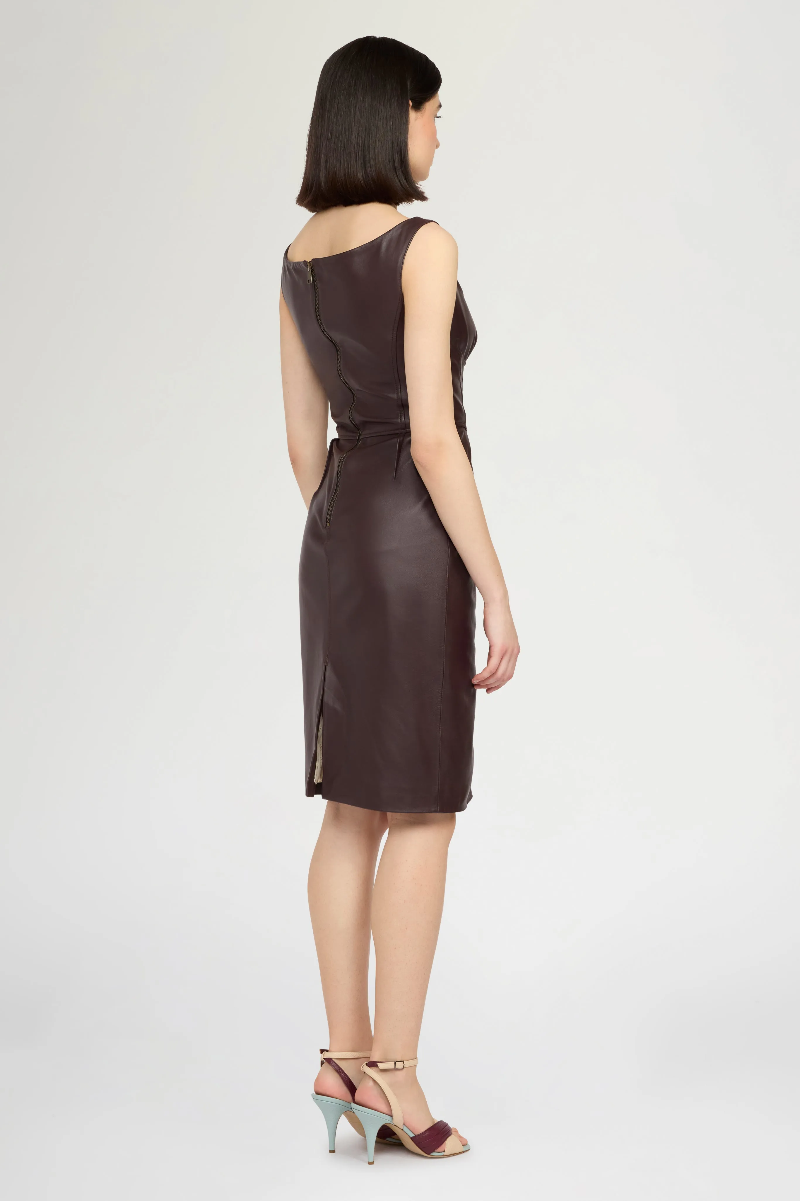 Midi Leather Sheath Dress sold by Antonio Marras product image thumbnail 3