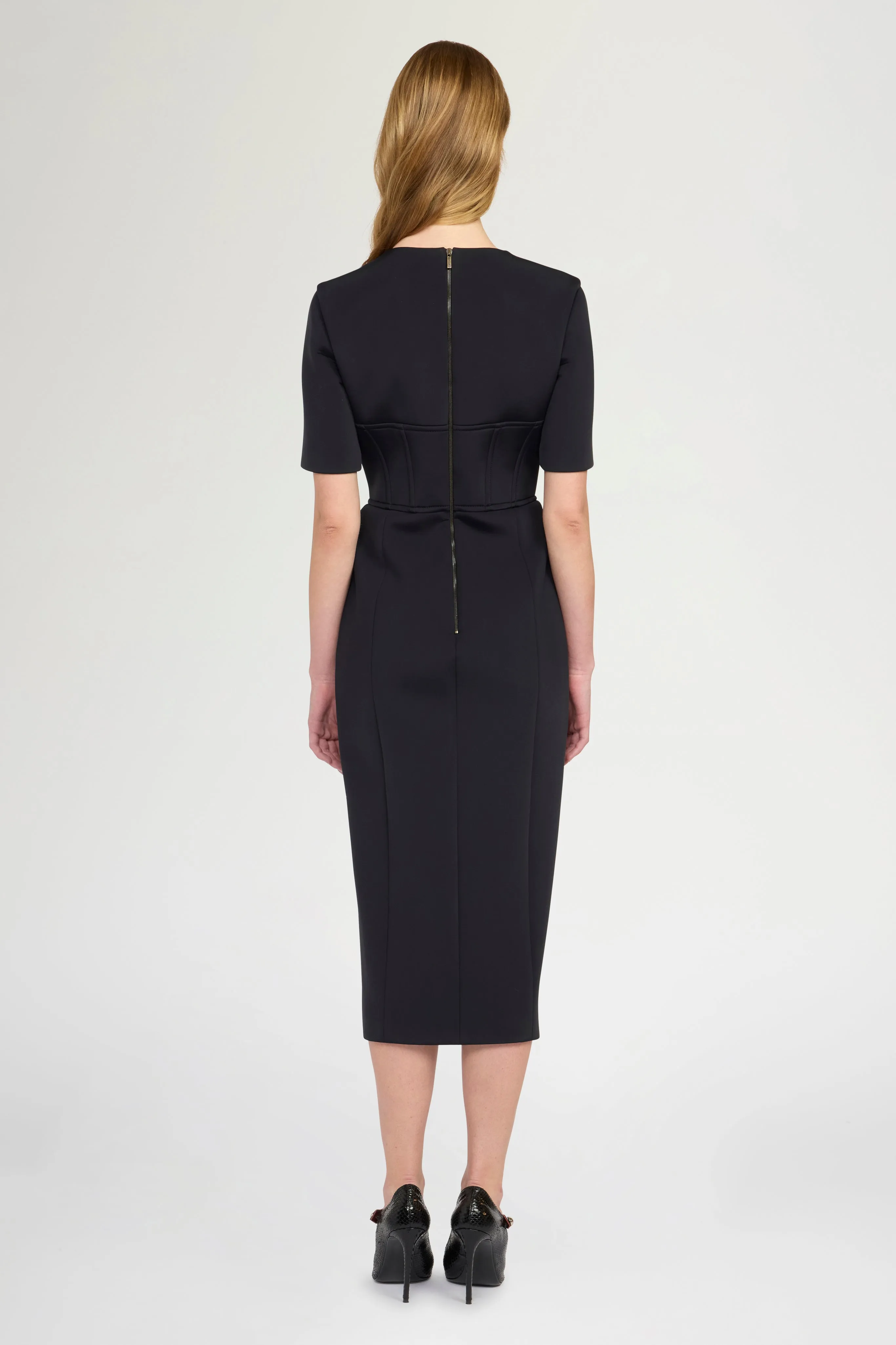 Midi Sheath Dress With Floral Embroidery sold by Antonio Marras product image thumbnail 3