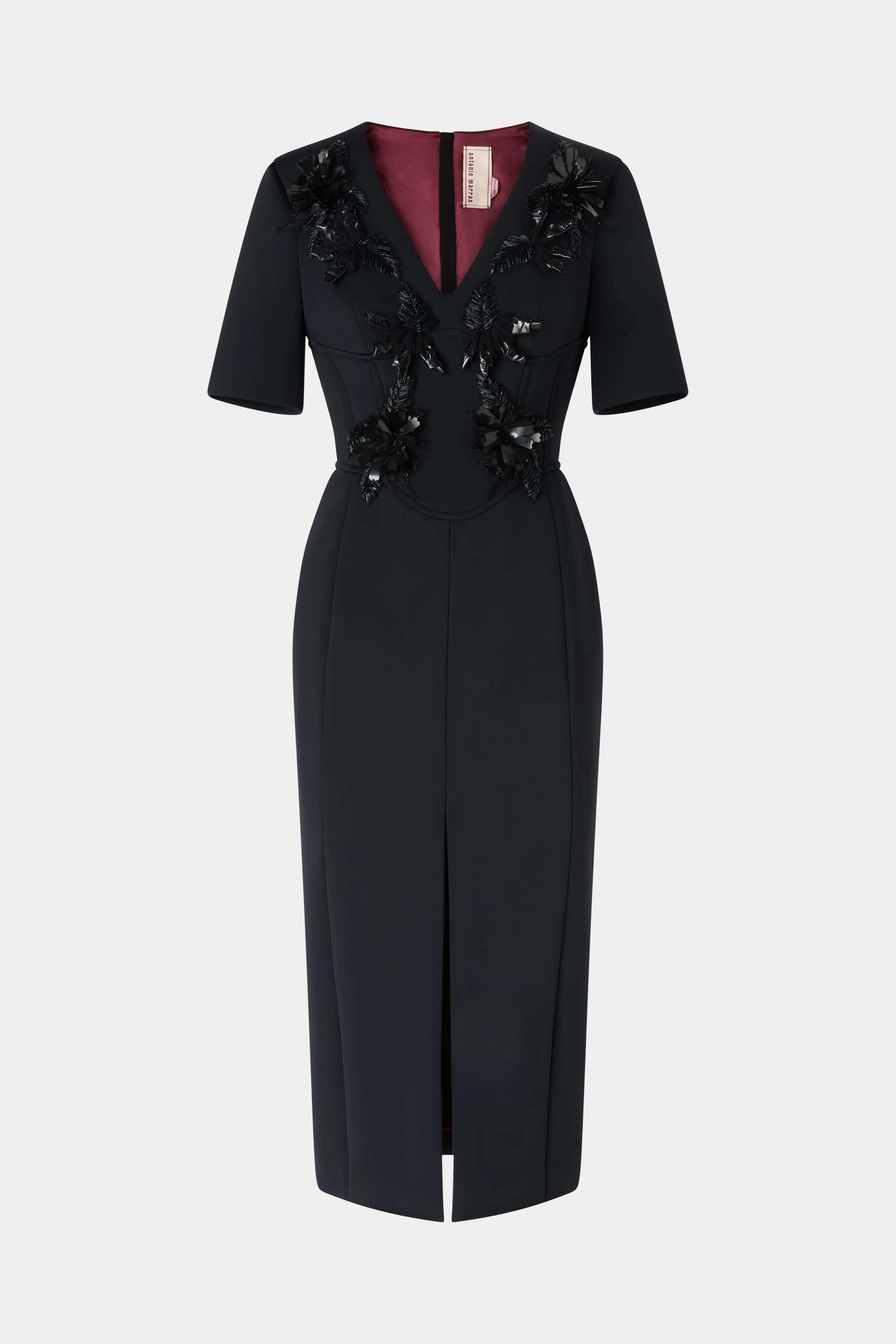 Midi Sheath Dress With Floral Embroidery sold by Antonio Marras