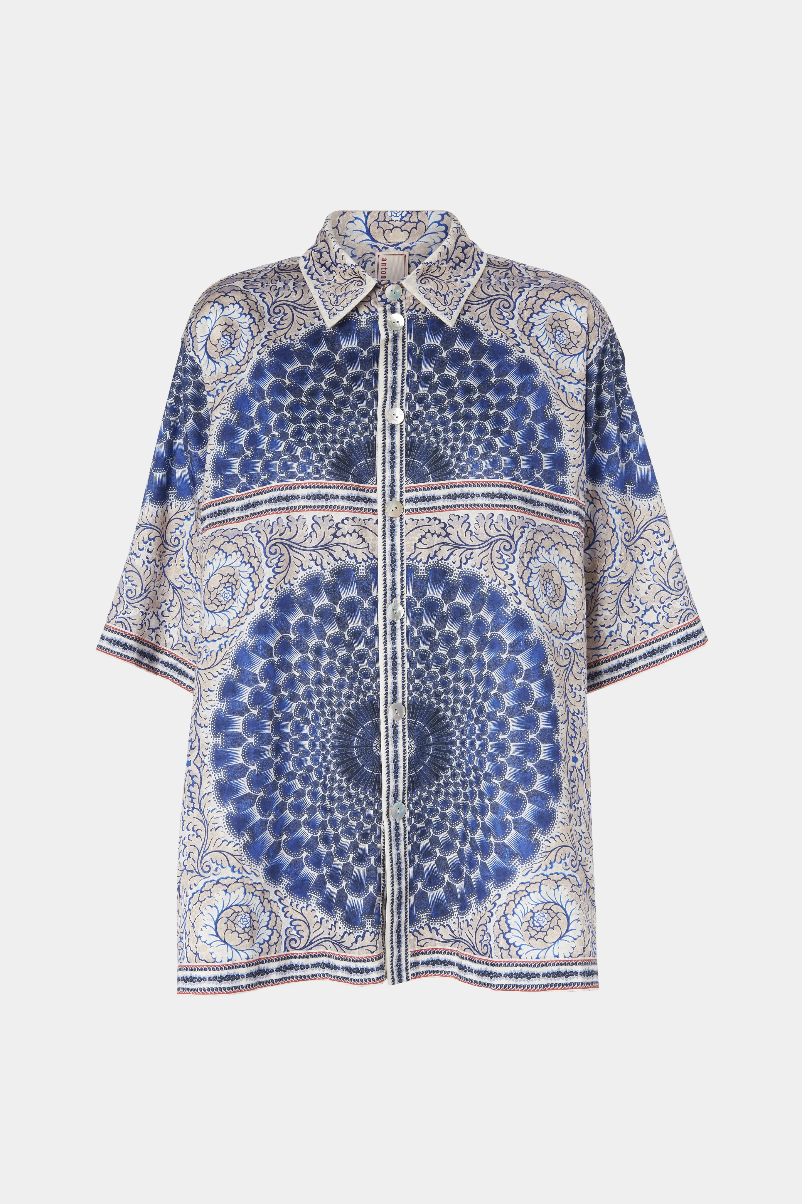 Cotton Shirt with Mandala Print sold by Antonio Marras