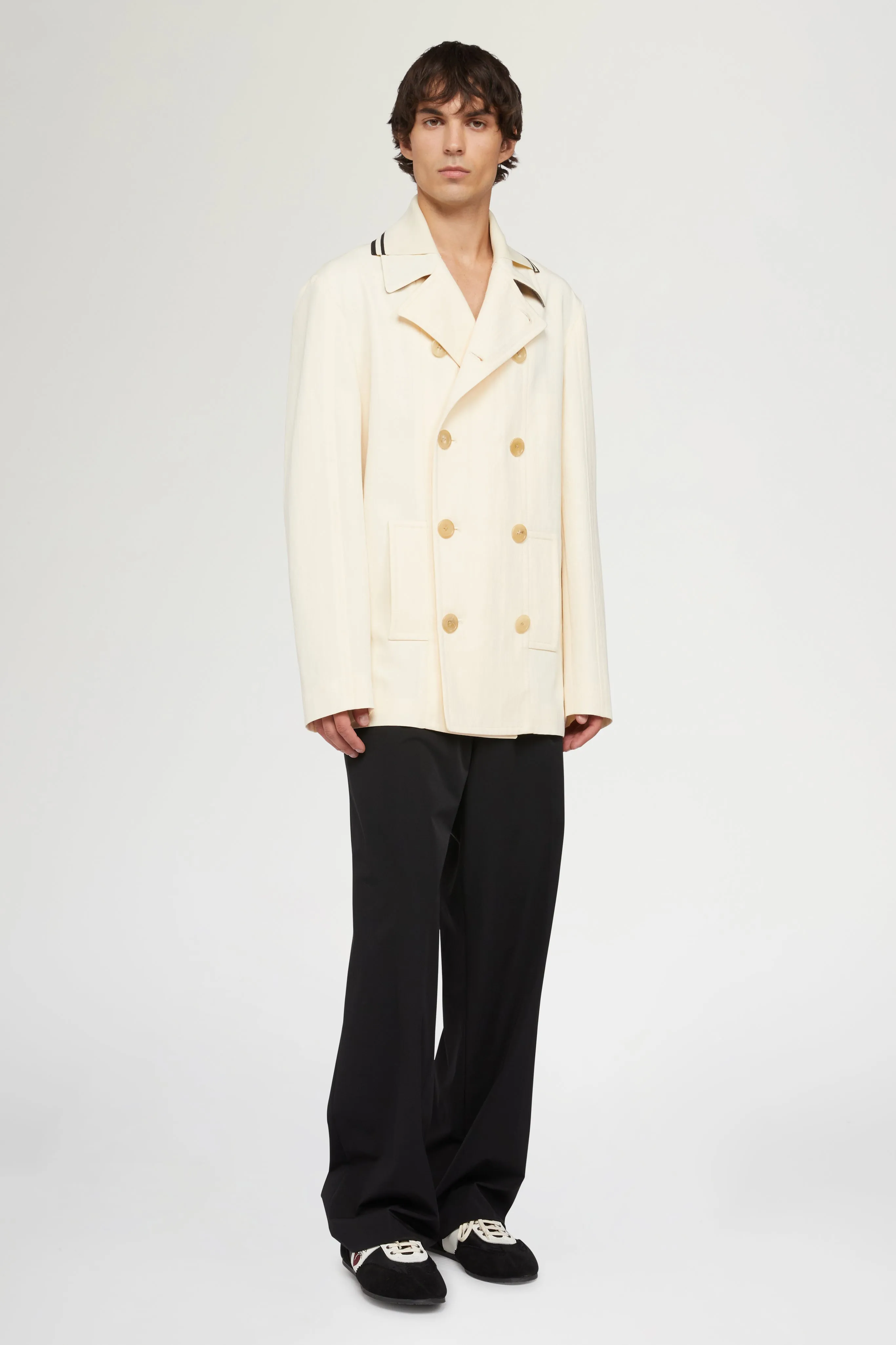 Cream Double-Breasted Coat sold by Antonio Marras product image thumbnail 2
