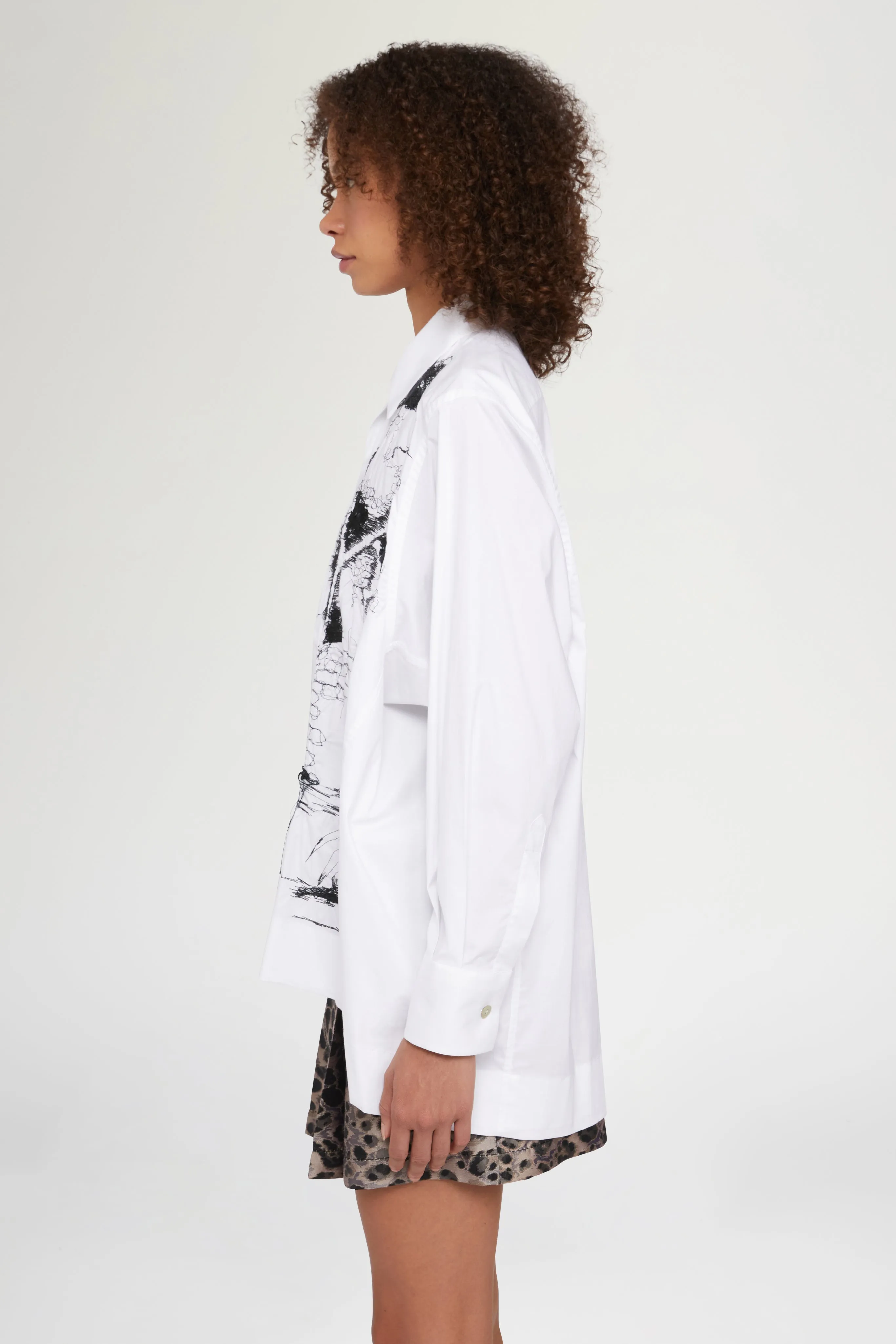 White Shirt Black Embroideries sold by Antonio Marras product image thumbnail 3