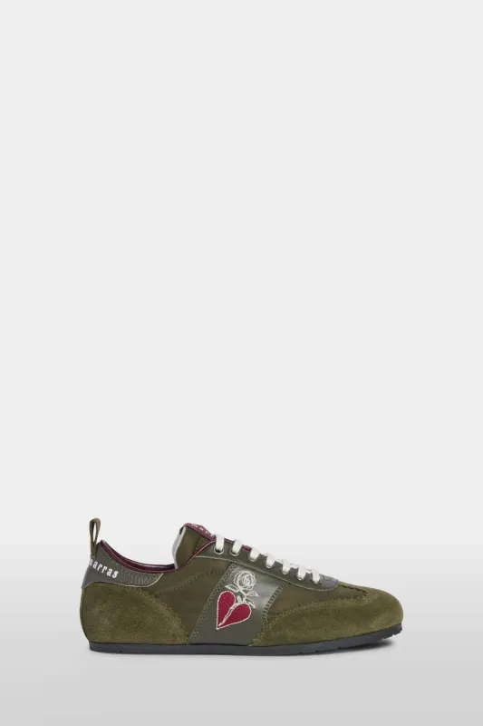 Green LolLove Sneakers made by Antonio Marras