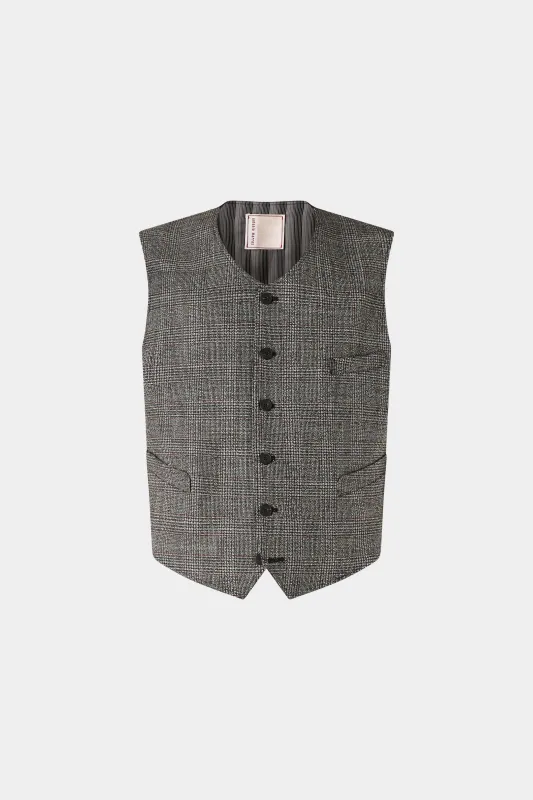 Grey Tailored Wool Vest sold by Antonio Marras