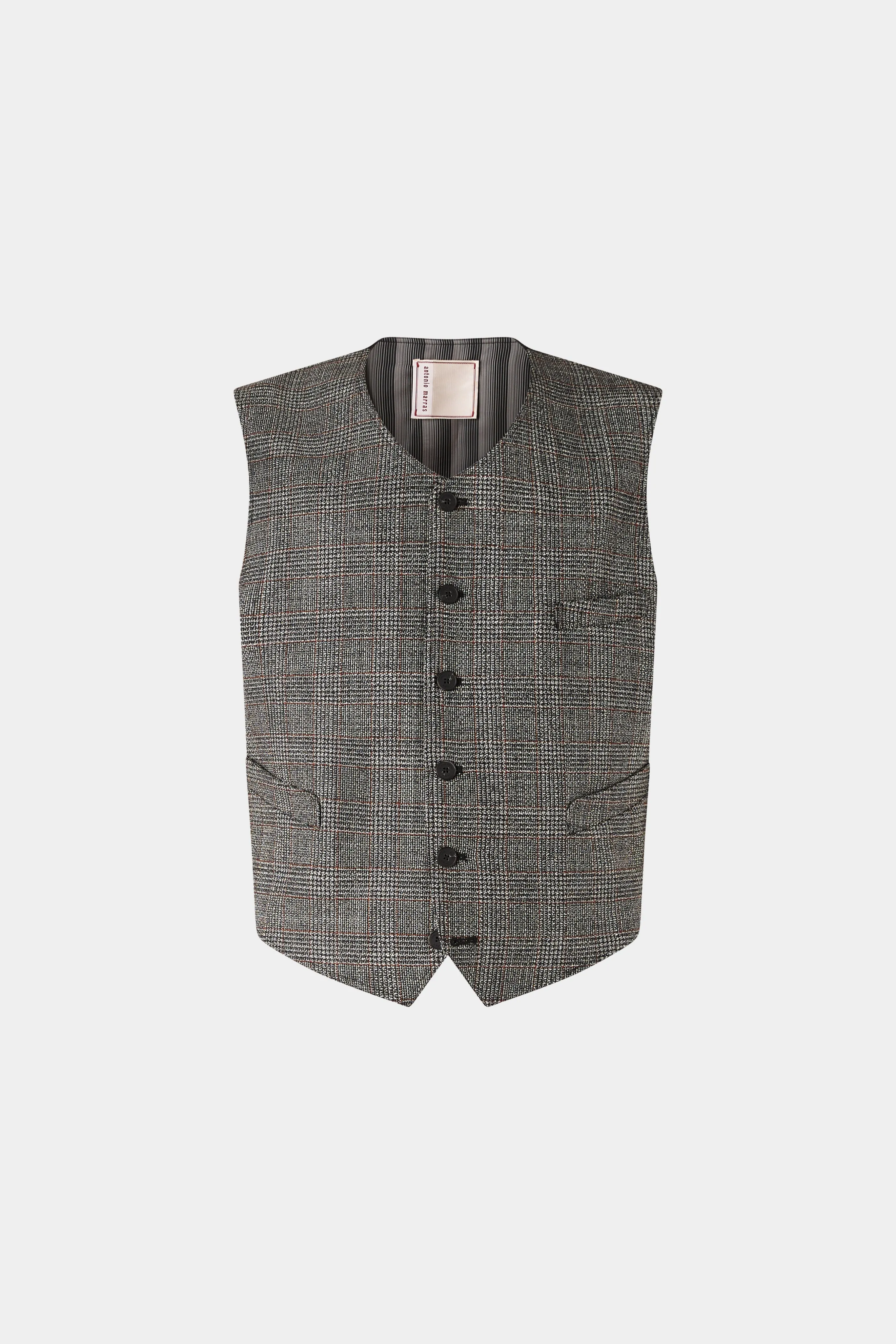 Grey Tailored Wool Vest sold by Antonio Marras