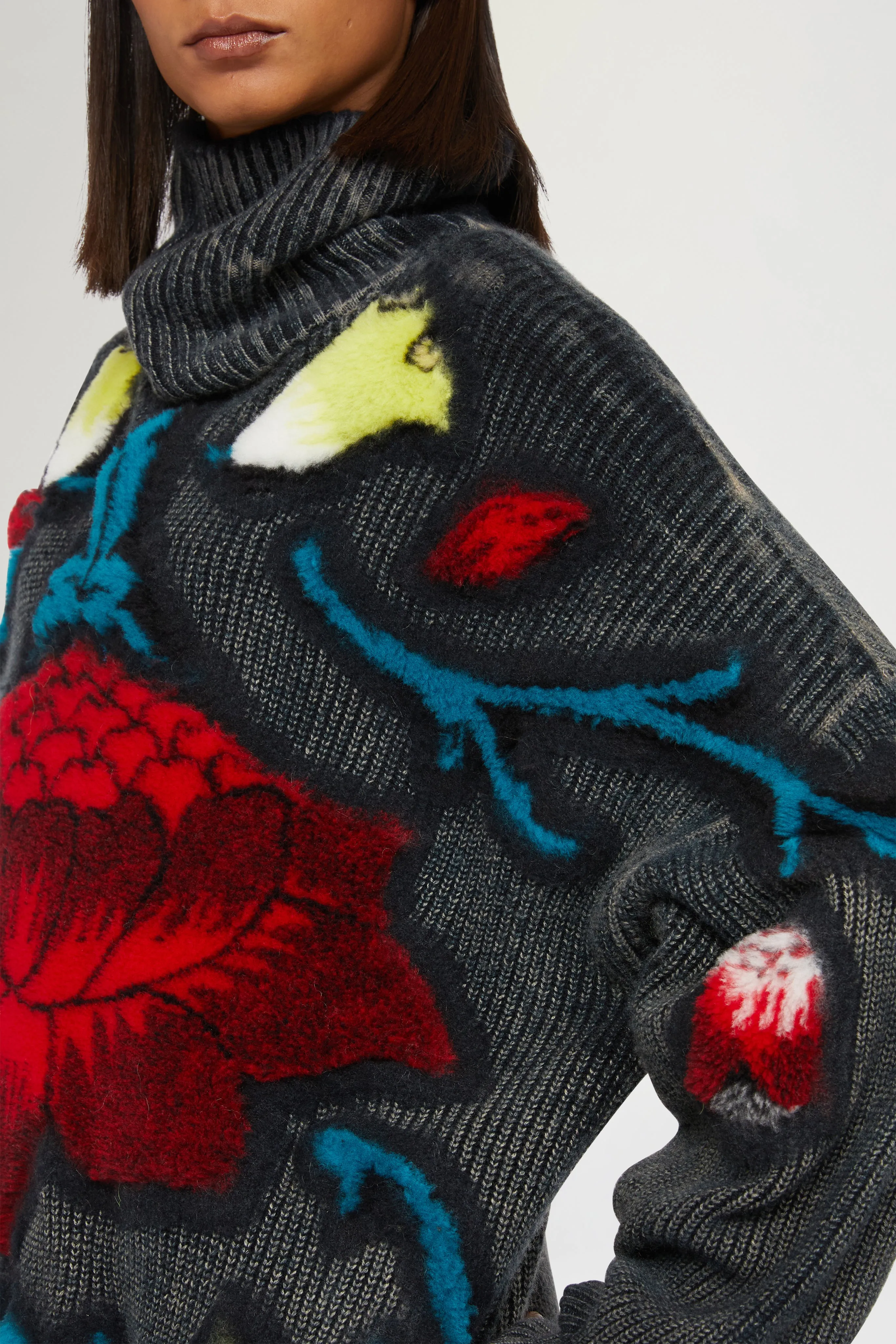 Oversized Floral Intarsia Sweater sold by Antonio Marras product image thumbnail 4