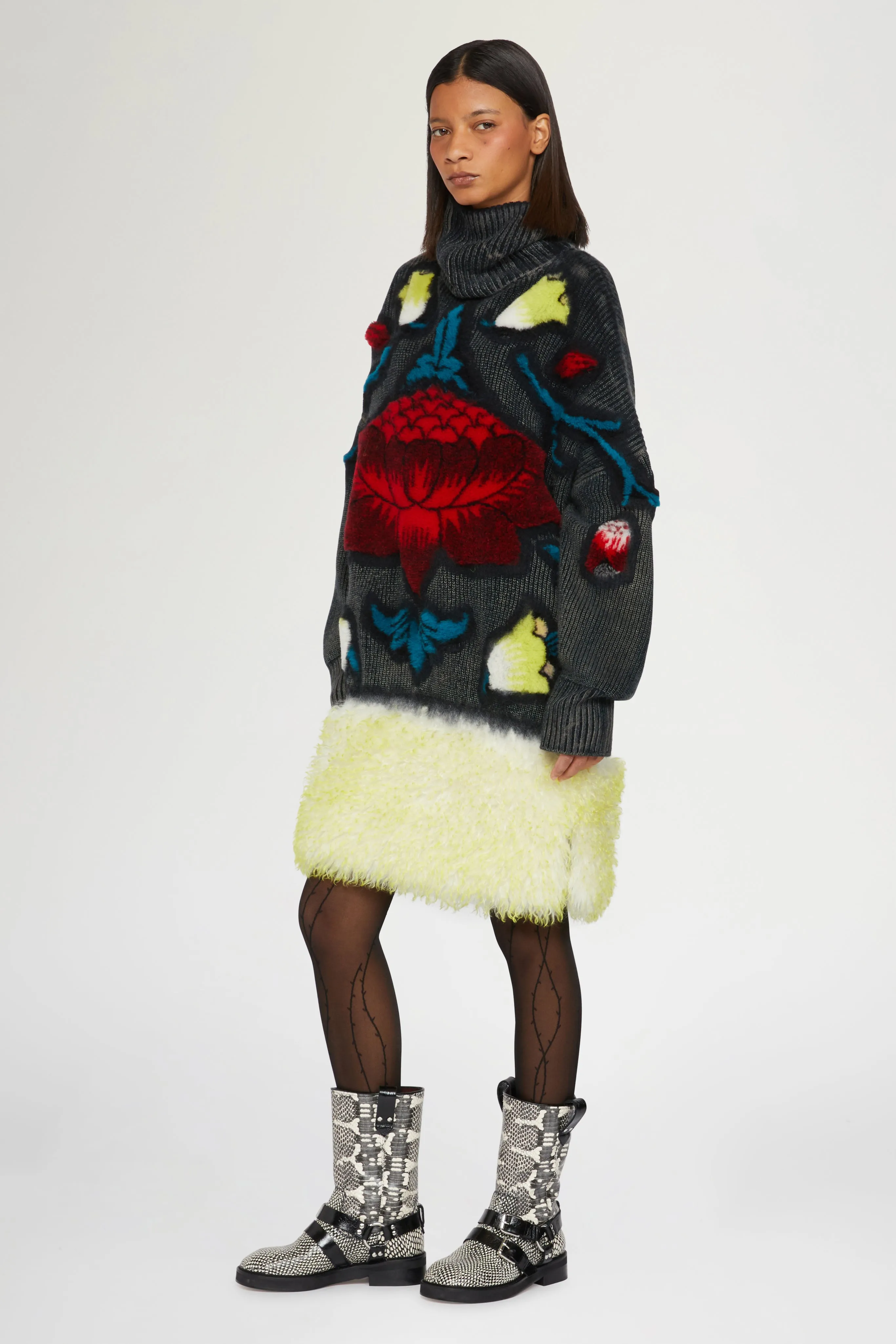 Oversized Floral Intarsia Sweater sold by Antonio Marras product image thumbnail 2