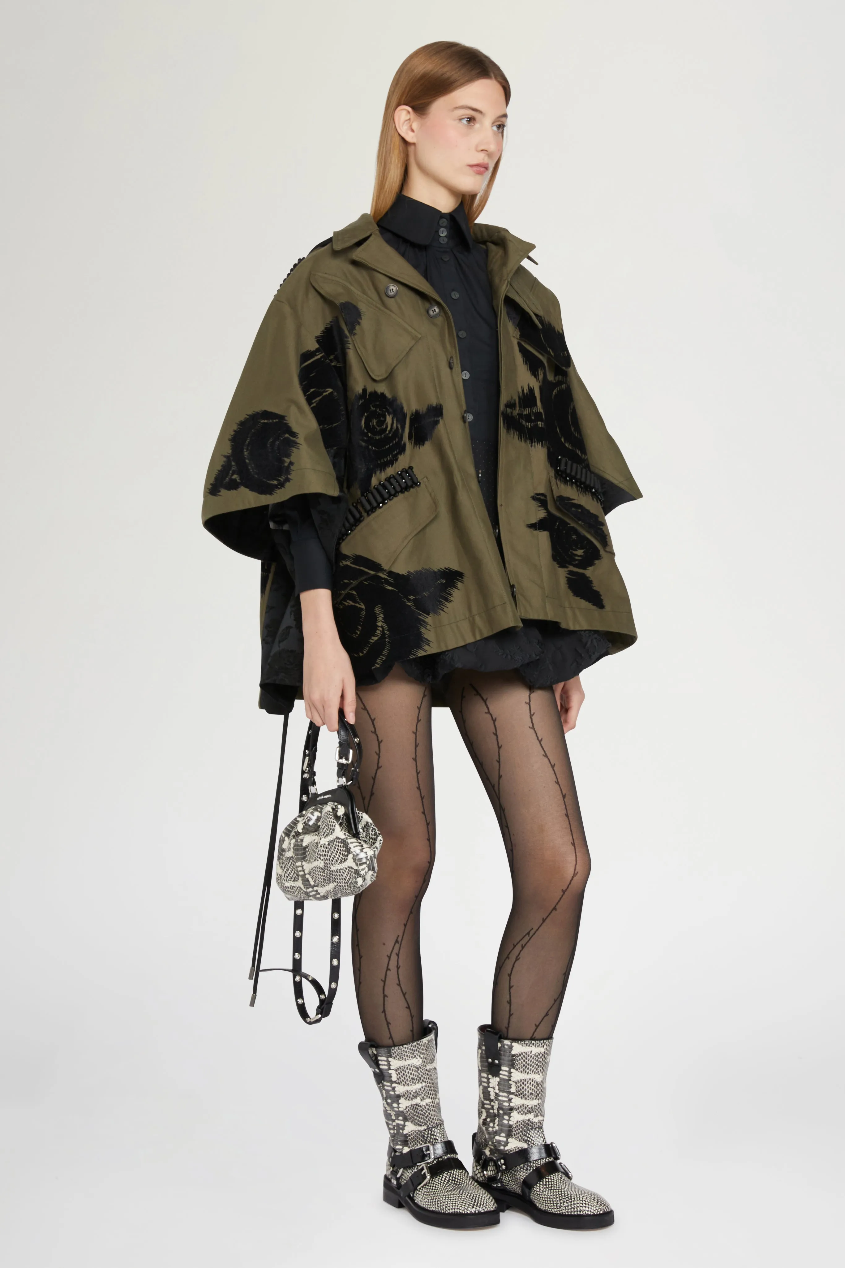 Parka with Floral Velvet Appliqué sold by Antonio Marras product image thumbnail 2