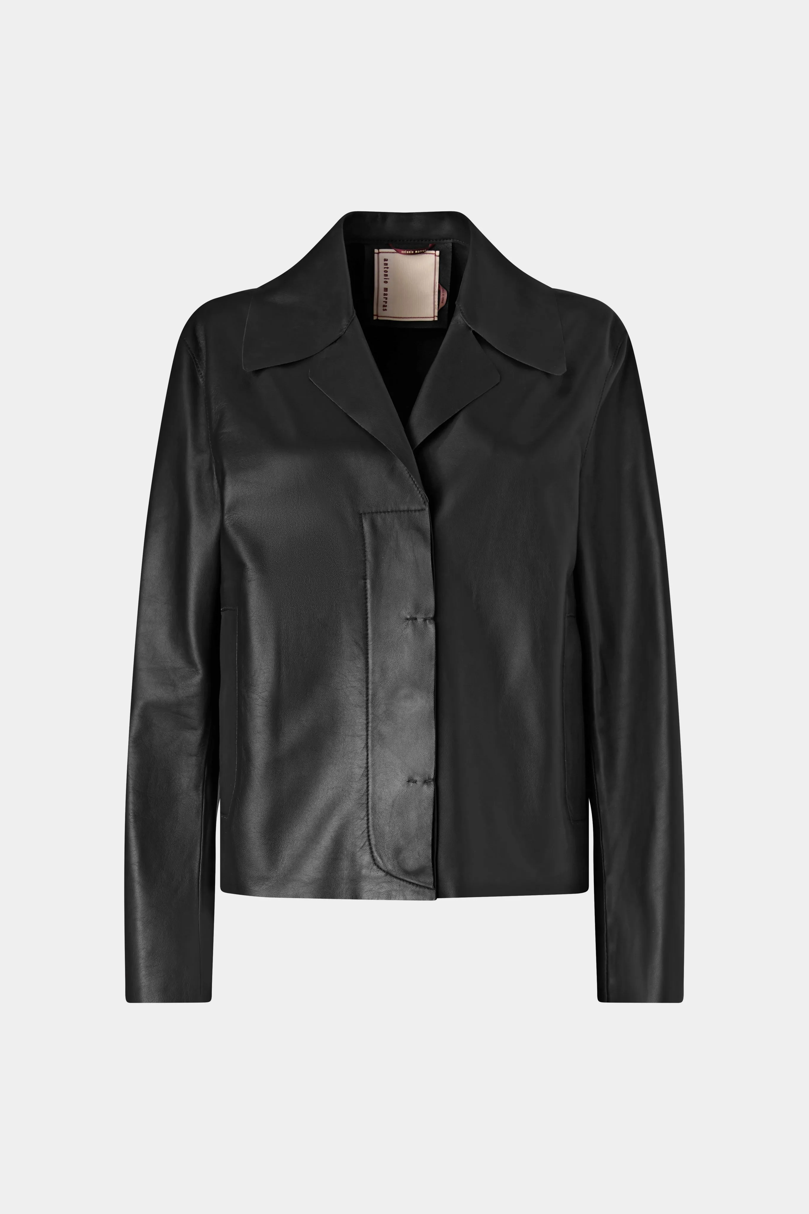 Black Unlined Leather Jacket sold by Antonio Marras