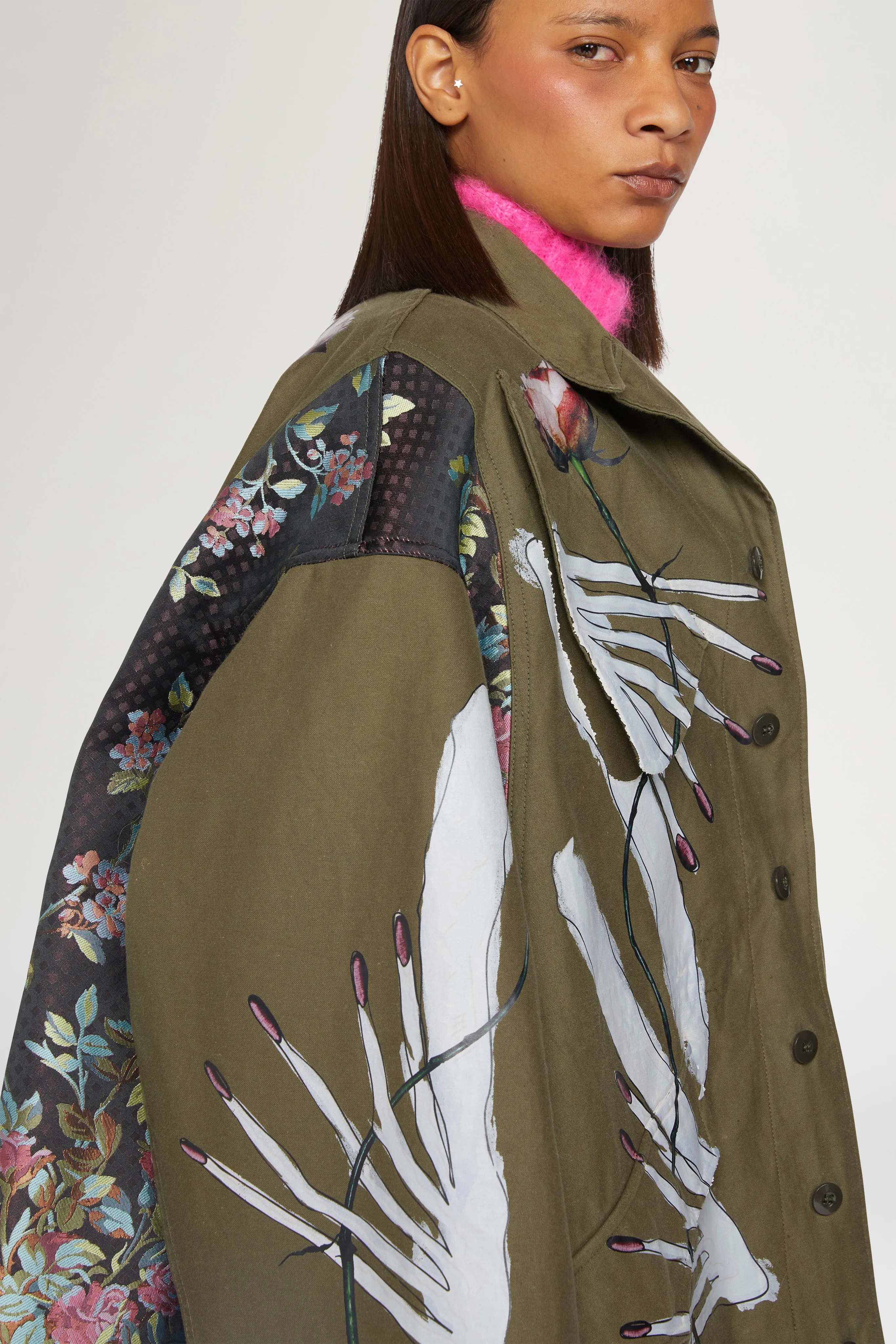 Parka with Painted Roses & Hands sold by Antonio Marras product image thumbnail 4