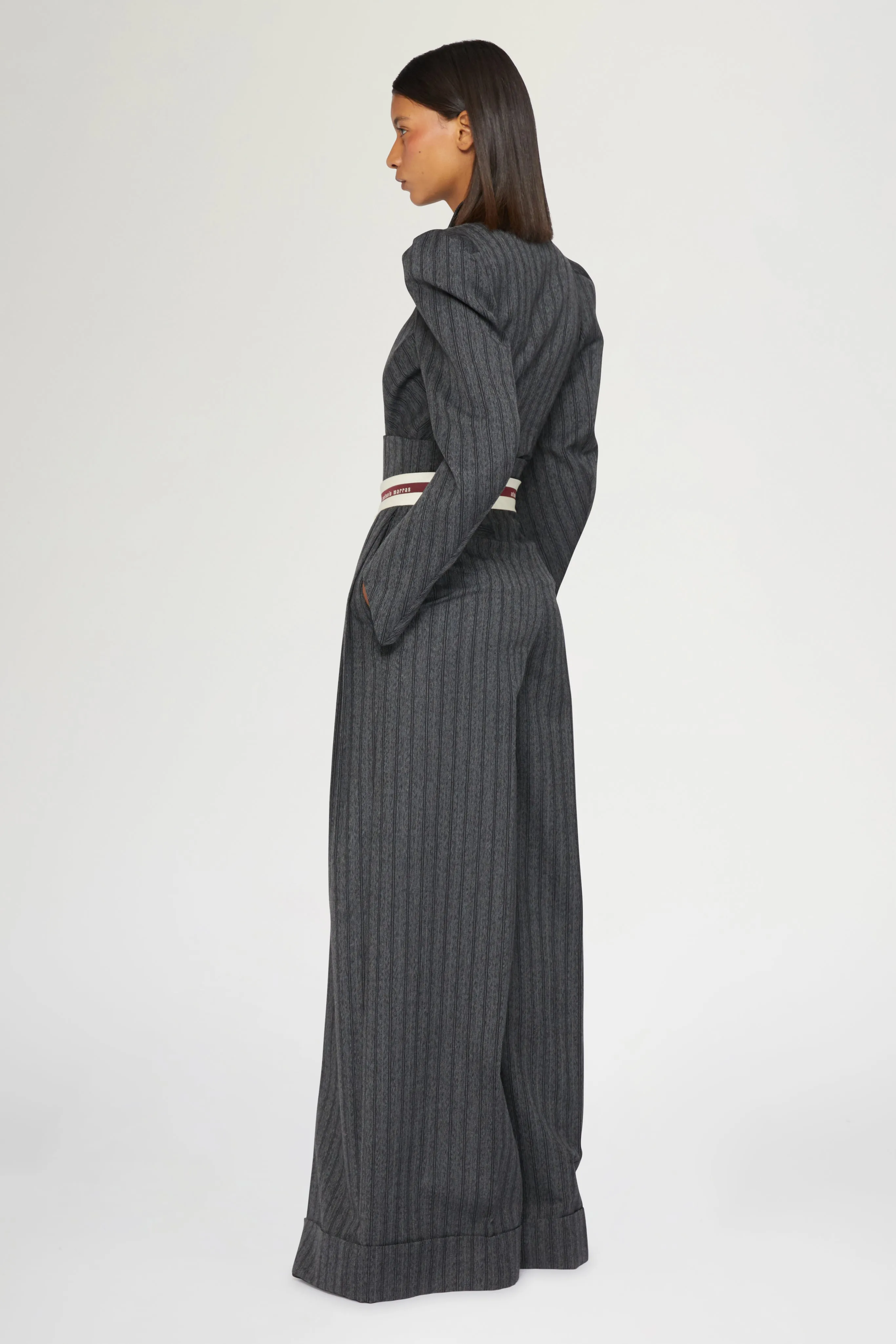 Pinstripe Pants with Corset-Style Waist sold by Antonio Marras product image thumbnail 4
