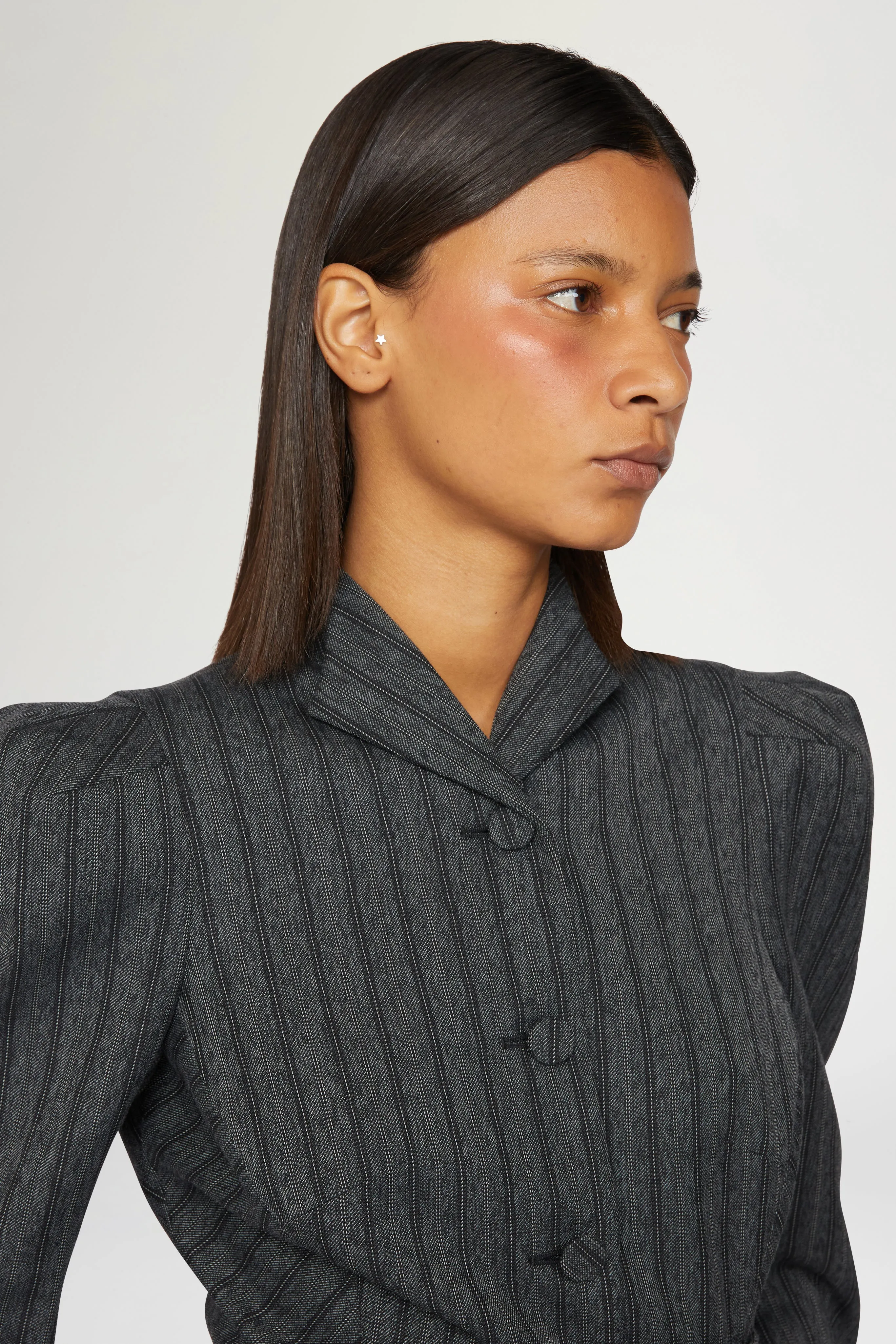 Structured Pinstripe Blazer sold by Antonio Marras product image thumbnail 4