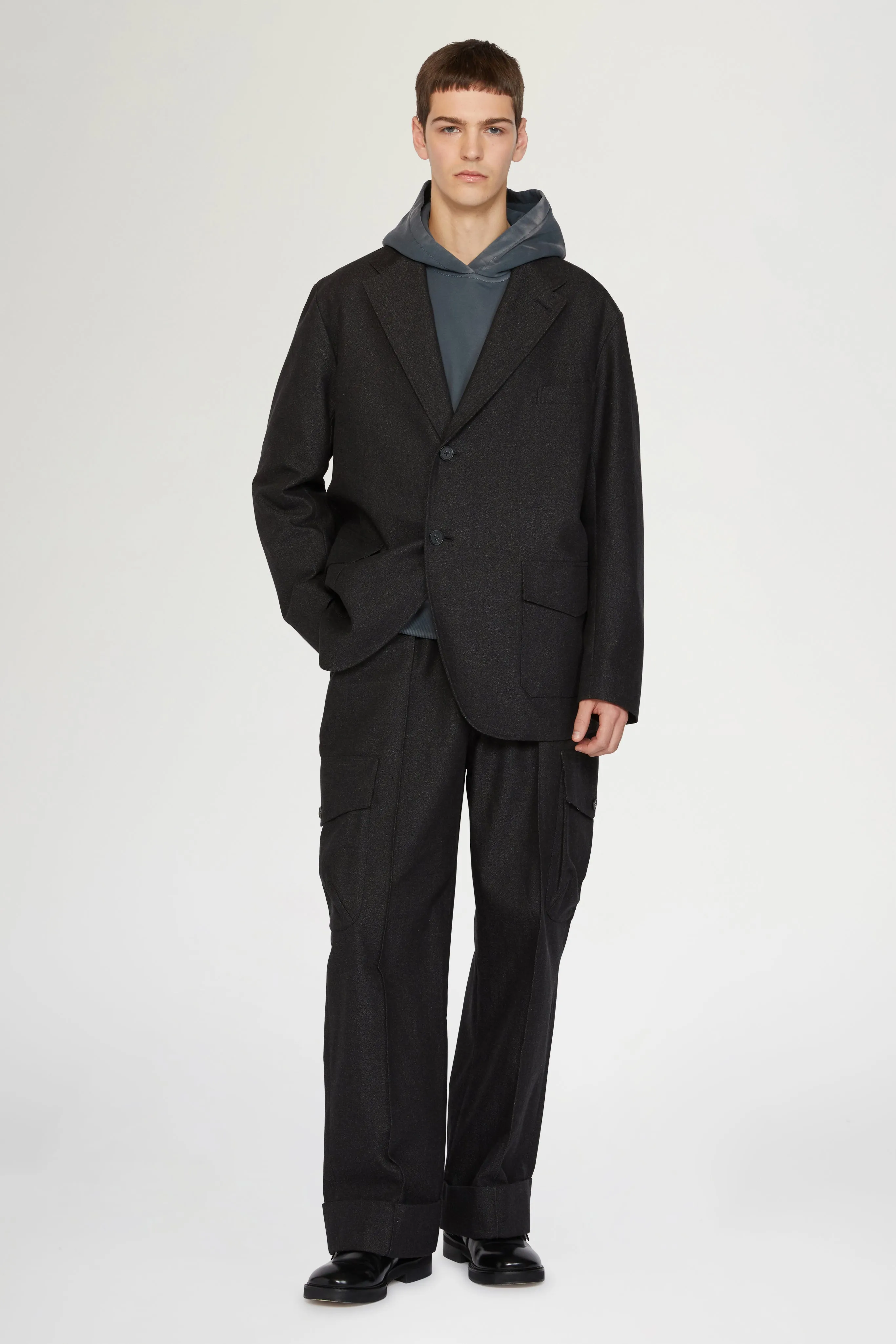 Black Cargo Pants in Cotton sold by Antonio Marras product image thumbnail 2