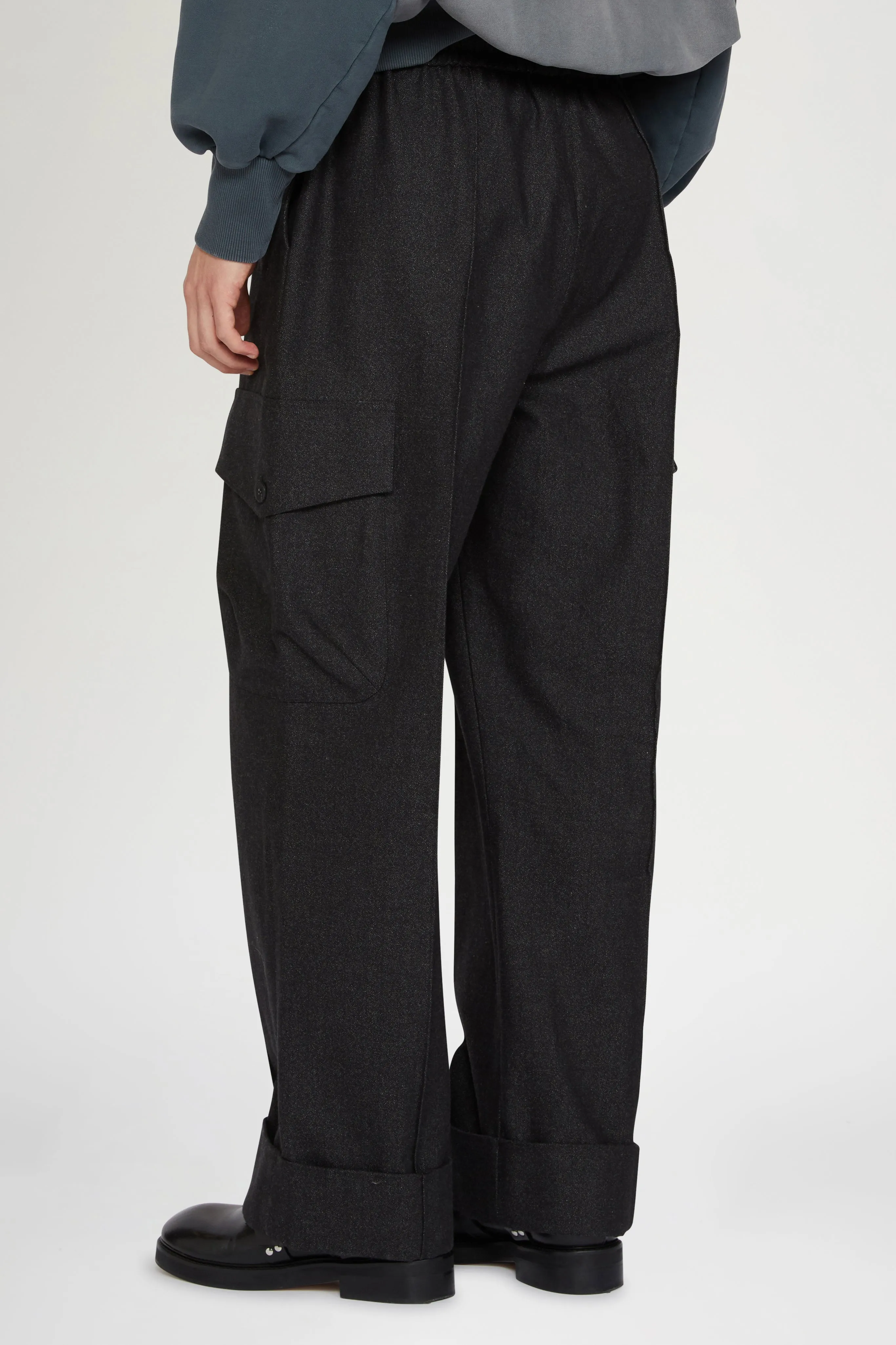 Black Cargo Pants in Cotton sold by Antonio Marras product image thumbnail 3