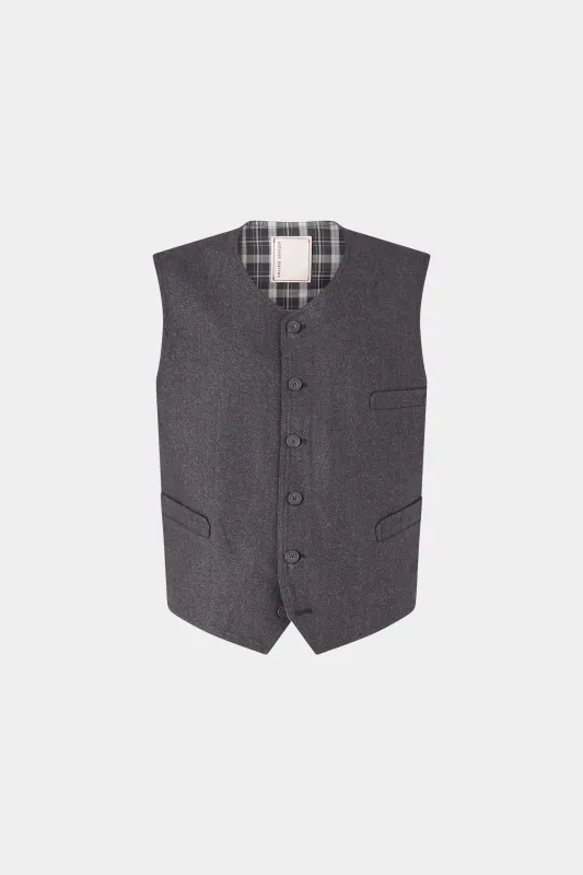 Dark Grey Tailored Vest sold by Antonio Marras