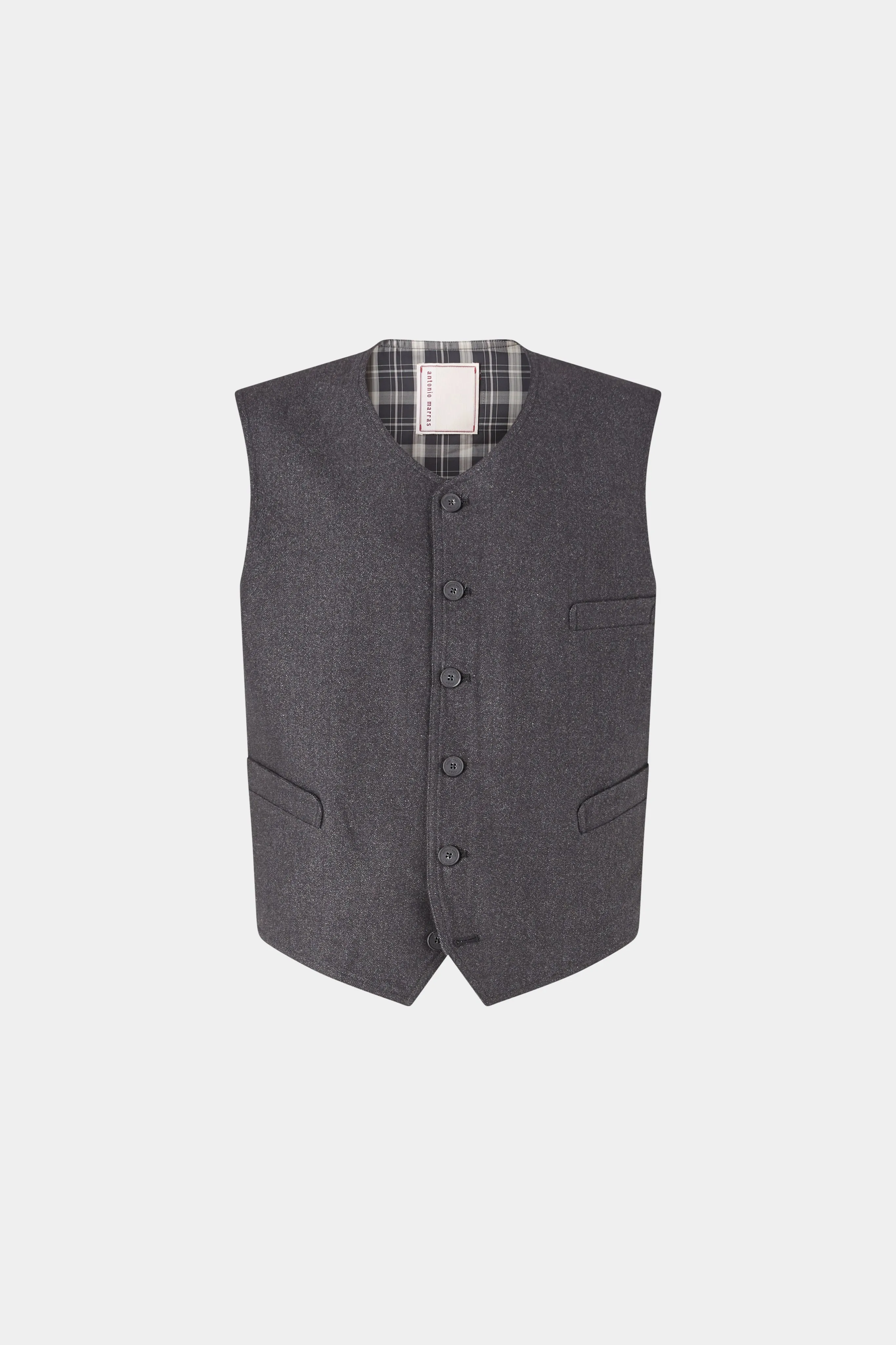 Dark Grey Tailored Vest sold by Antonio Marras