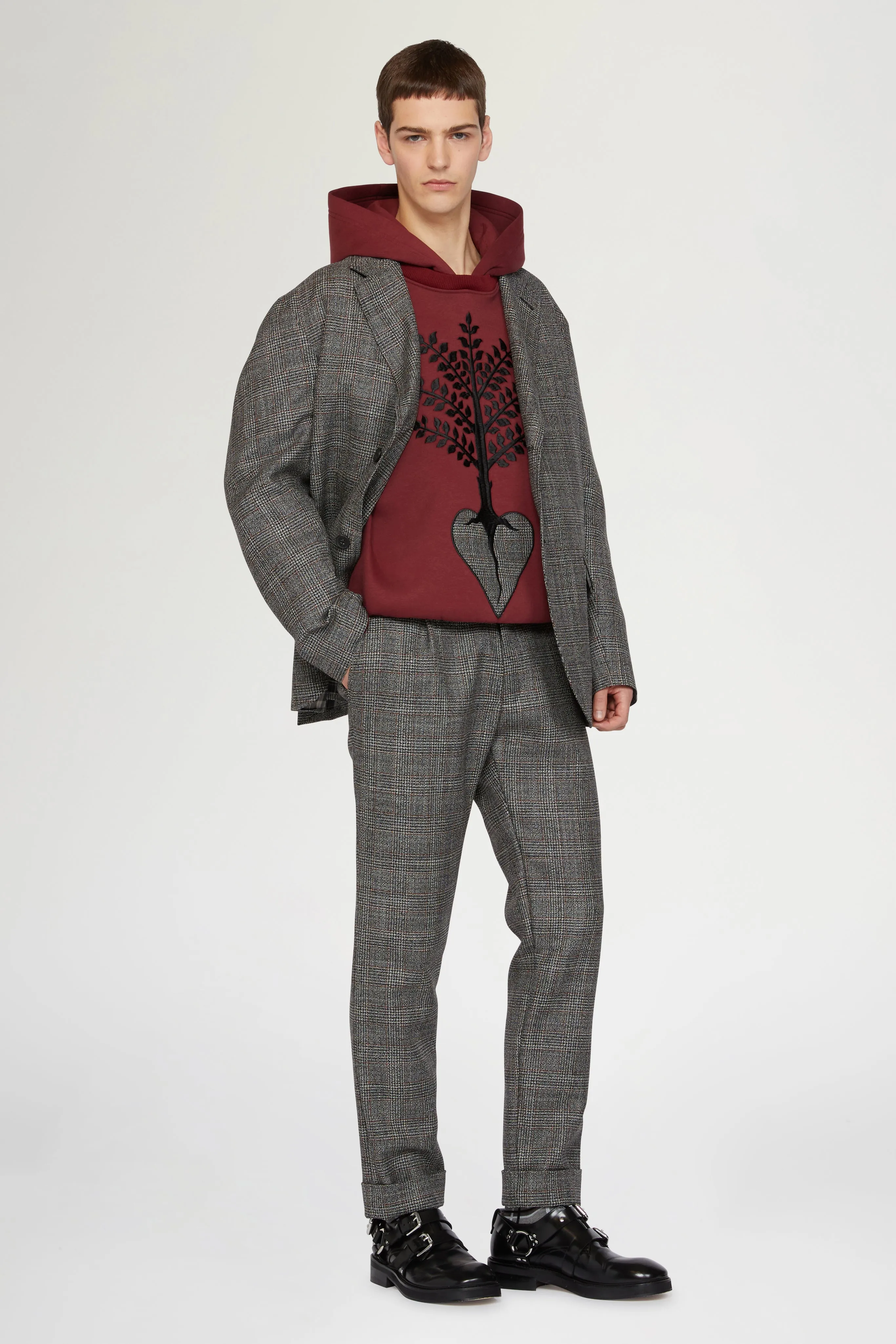 Grey Regular-Fit Pants in Wool sold by Antonio Marras product image thumbnail 2
