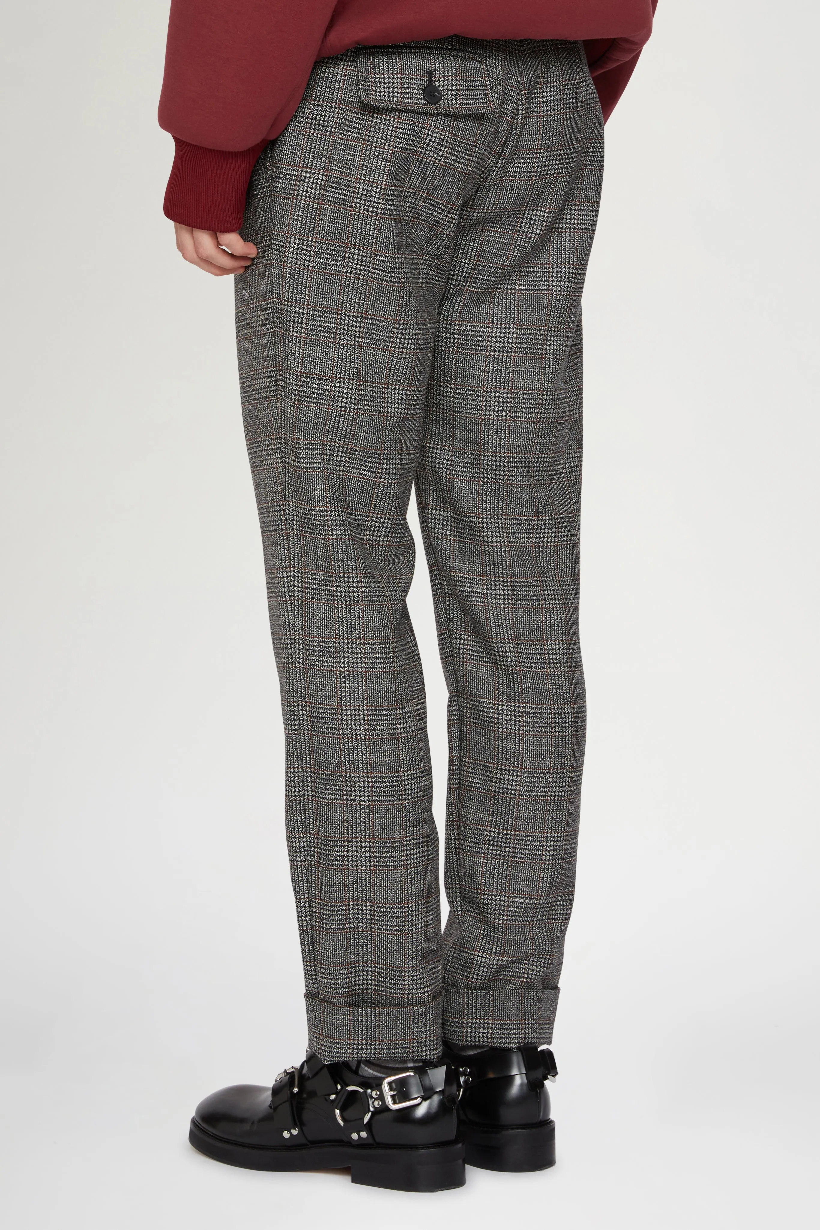 Grey Regular-Fit Pants in Wool sold by Antonio Marras product image thumbnail 3
