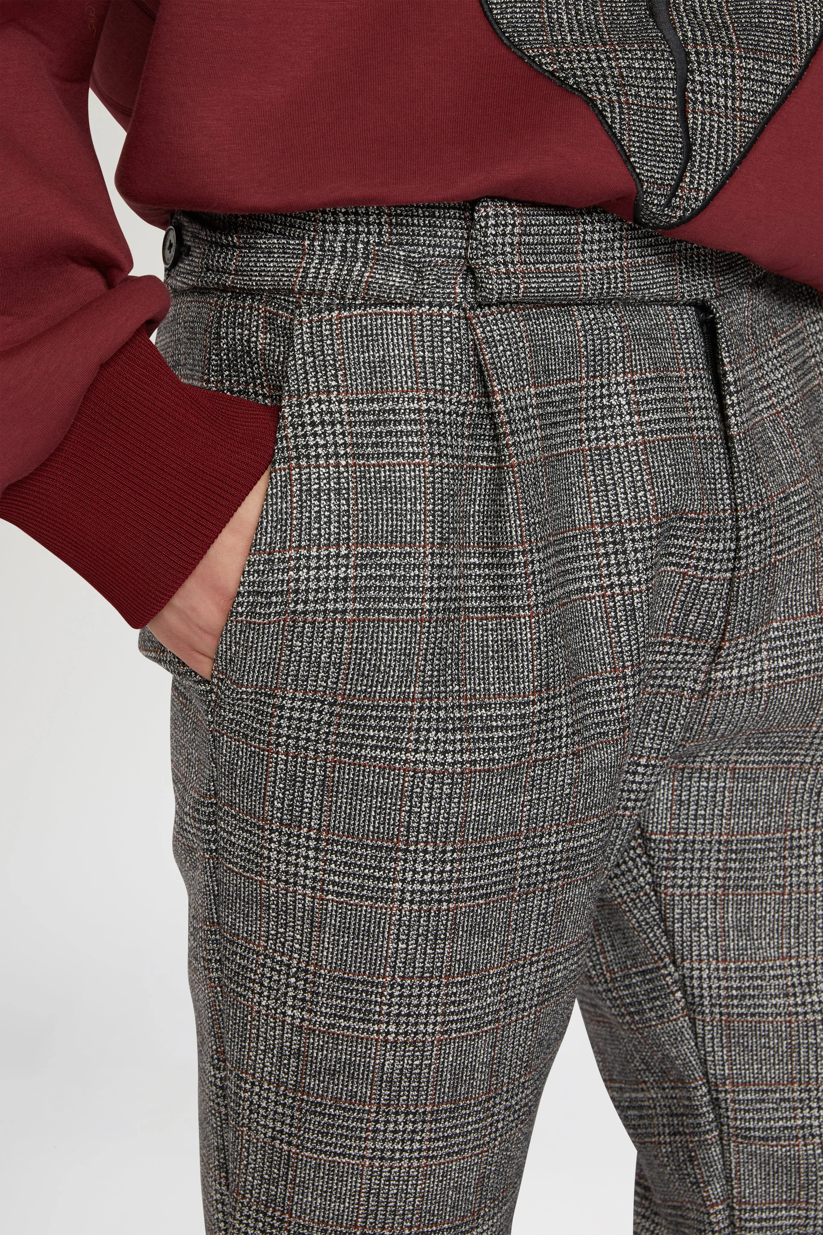 Grey Regular-Fit Pants in Wool sold by Antonio Marras product image thumbnail 4