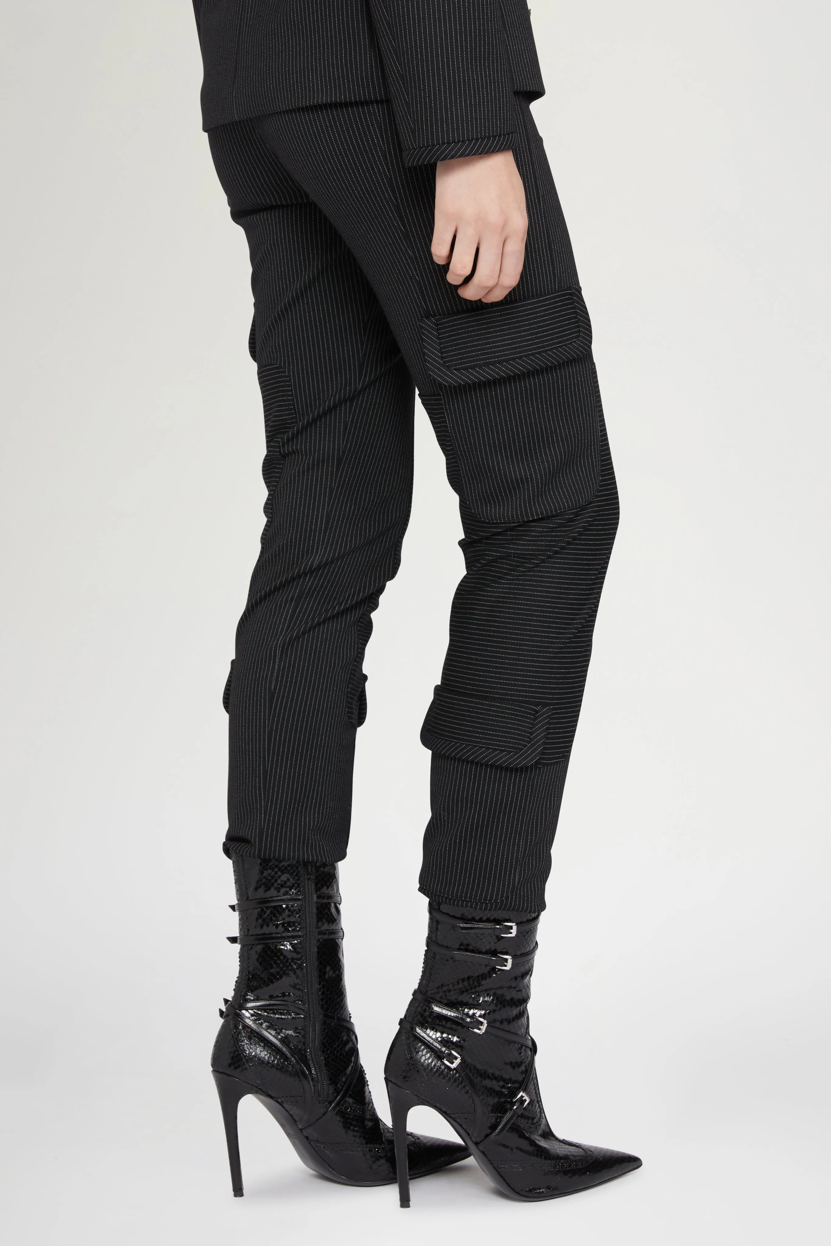 Black Pinstriped Cargo Pants sold by Antonio Marras product image thumbnail 3