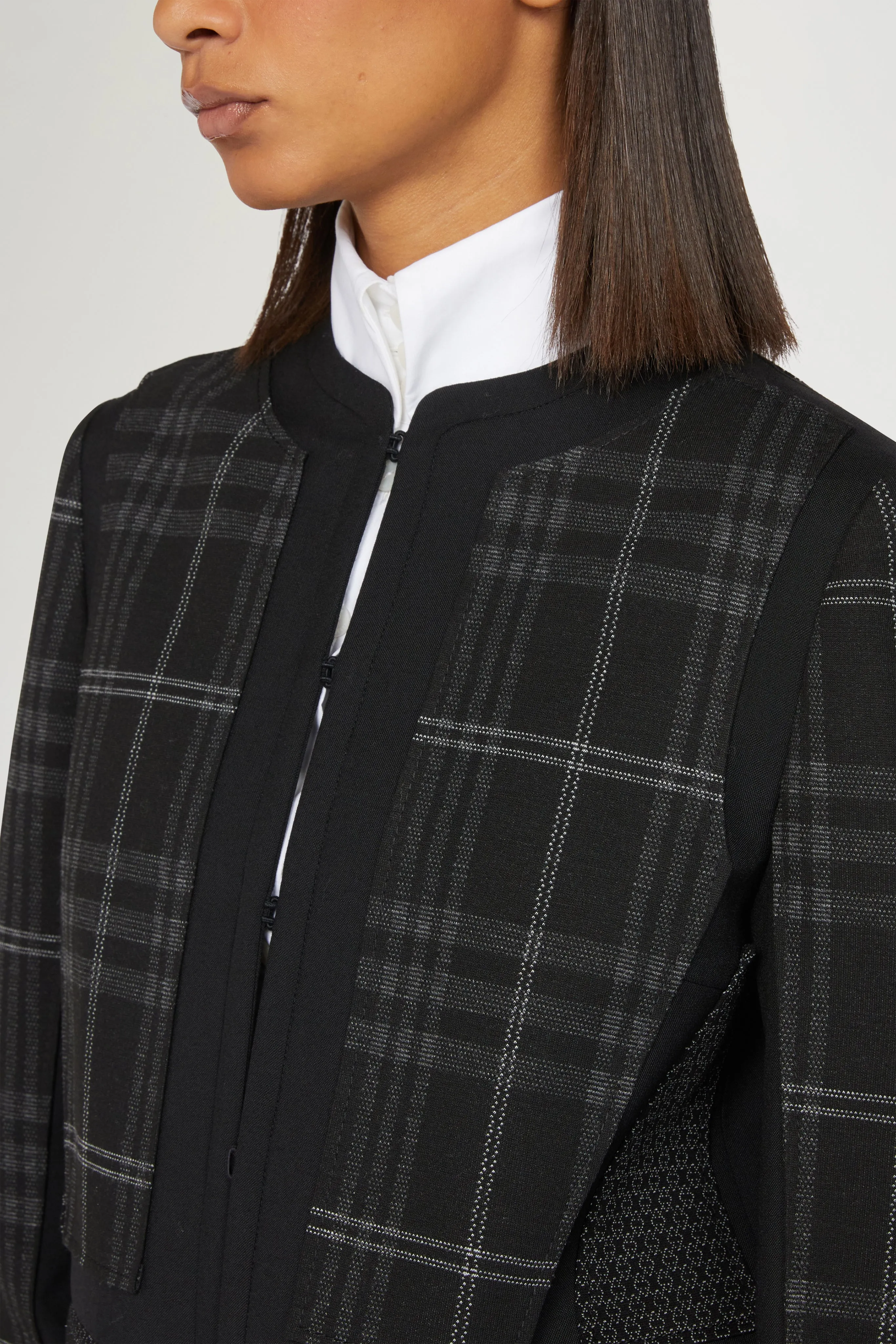 Black Checked Structured Blazer sold by Antonio Marras product image thumbnail 4