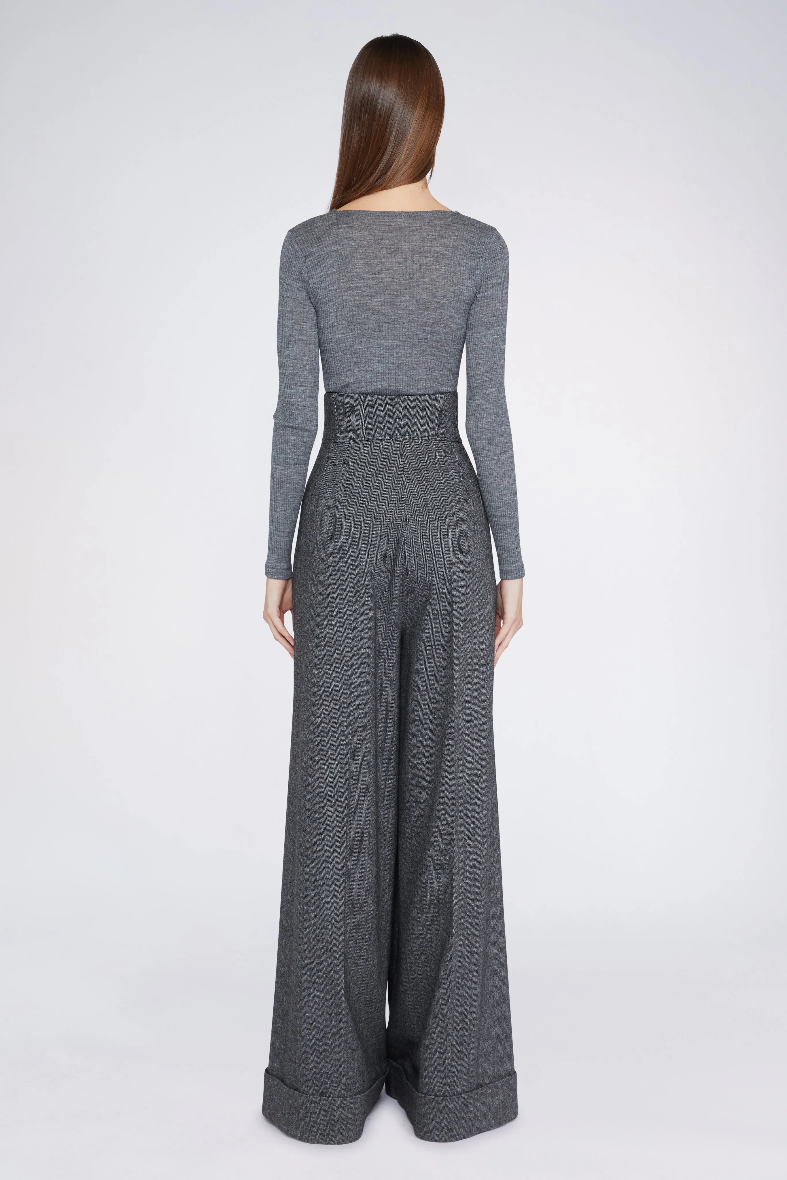 Grey Palazzo Pants with High waist sold by Antonio Marras product image thumbnail 4