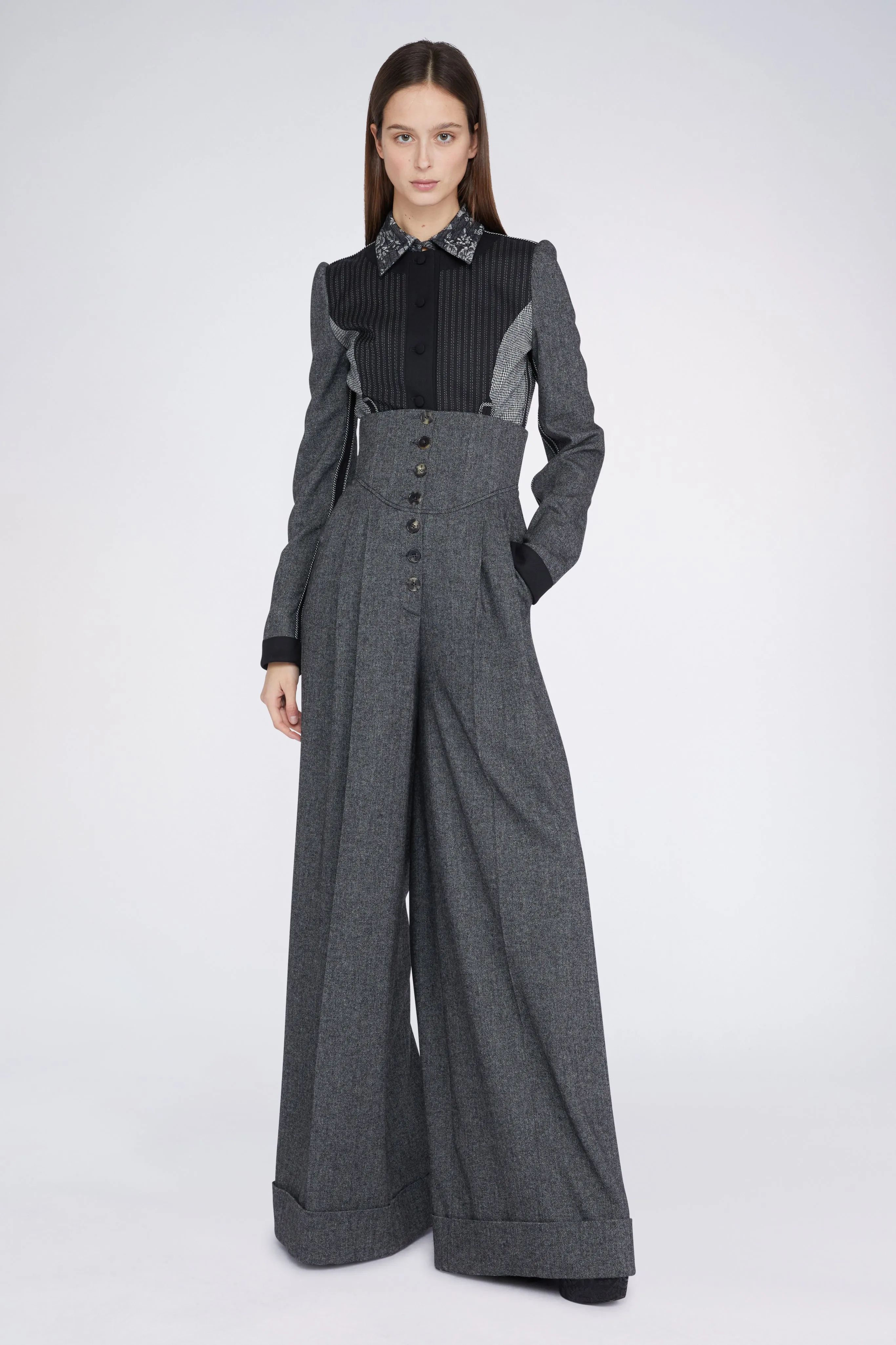 Grey Palazzo Pants with High waist sold by Antonio Marras