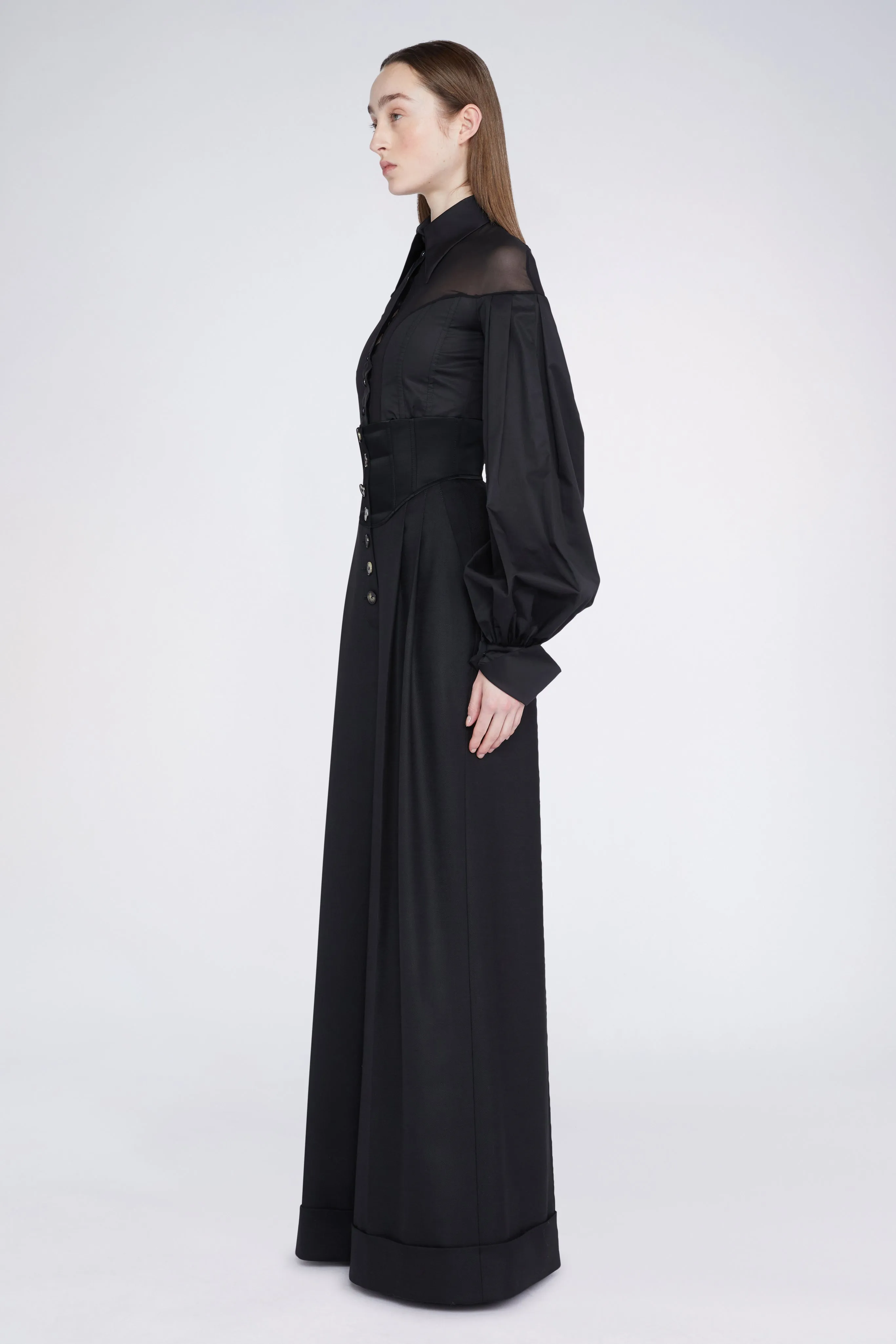 Black Palazzo Pants with High waist sold by Antonio Marras product image thumbnail 3