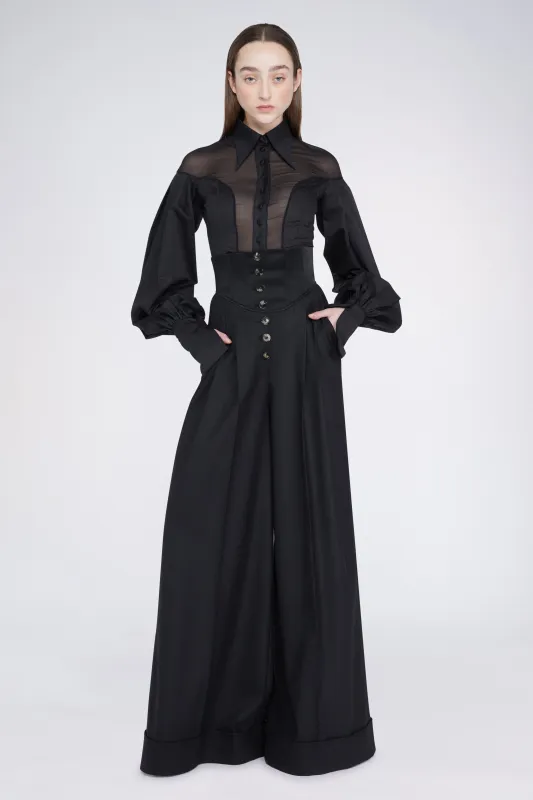 Black Palazzo Pants with High waist sold by Antonio Marras