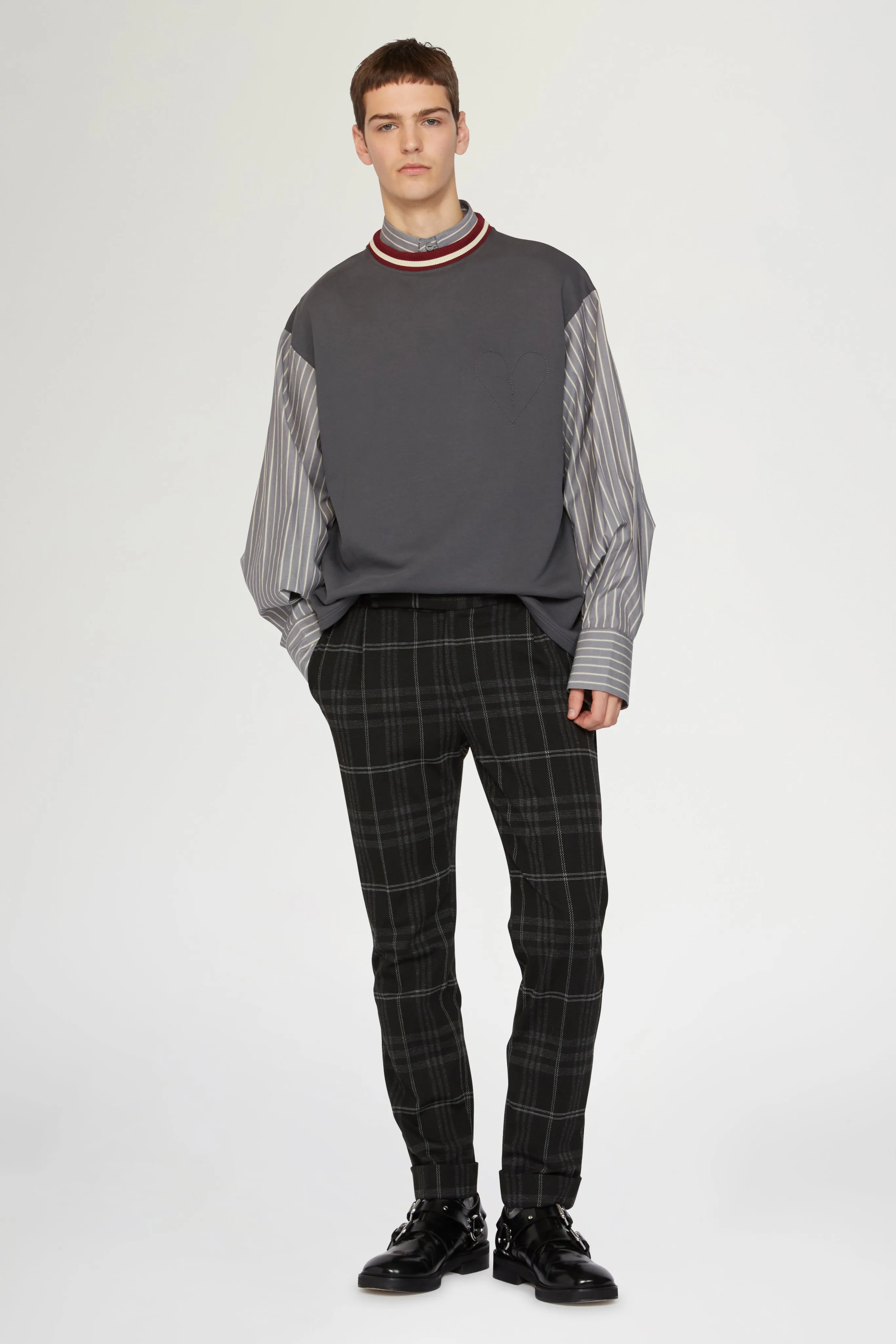 Cotton T-shirt with Poplin Sleeves sold by Antonio Marras product image thumbnail 2