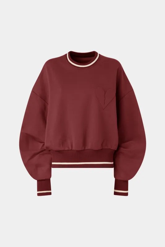 Bordeaux Cotton Sweatshirt made by Antonio Marras