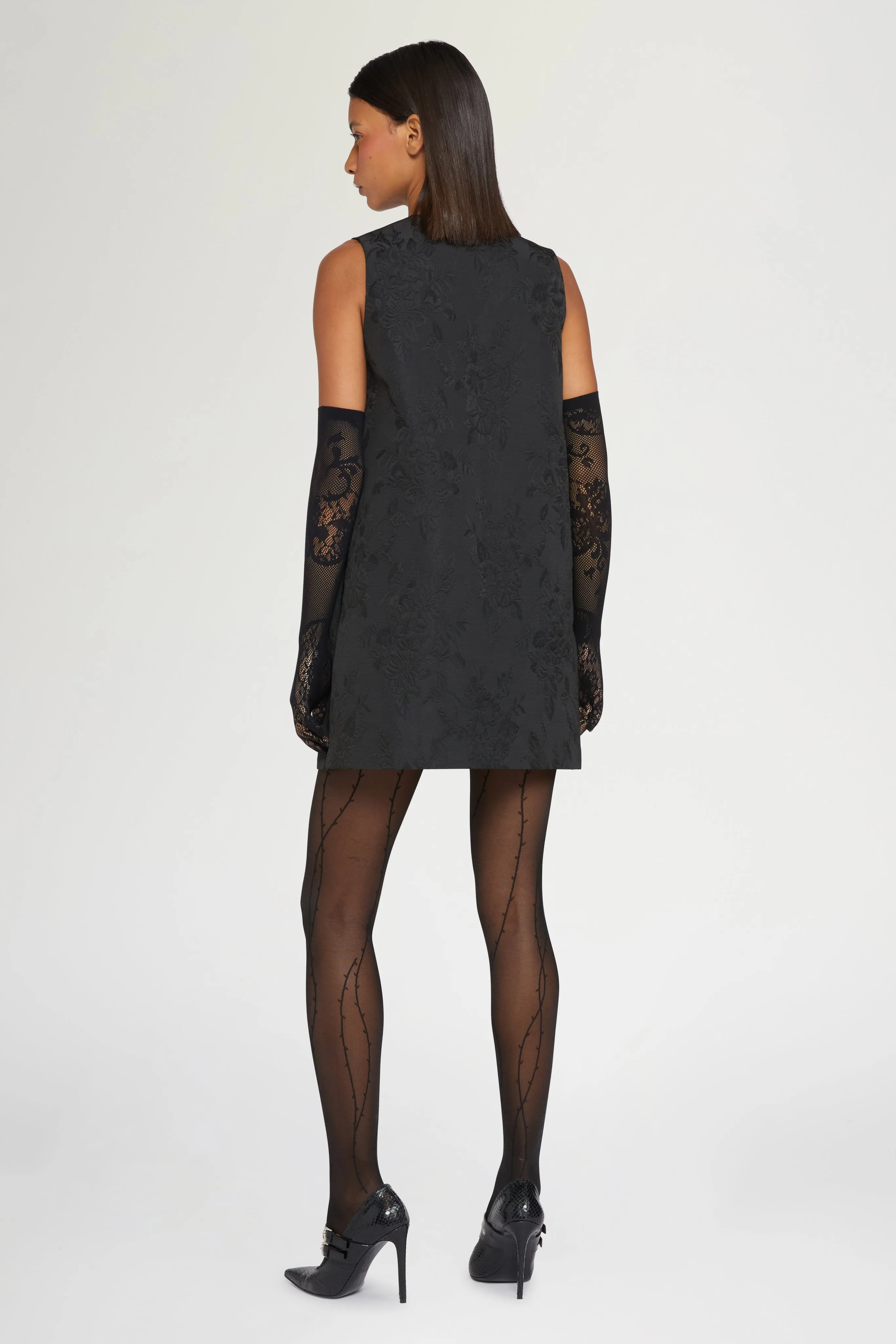 Jacquard Mini Dress with Floral Embroidery sold by Antonio Marras product image thumbnail 3