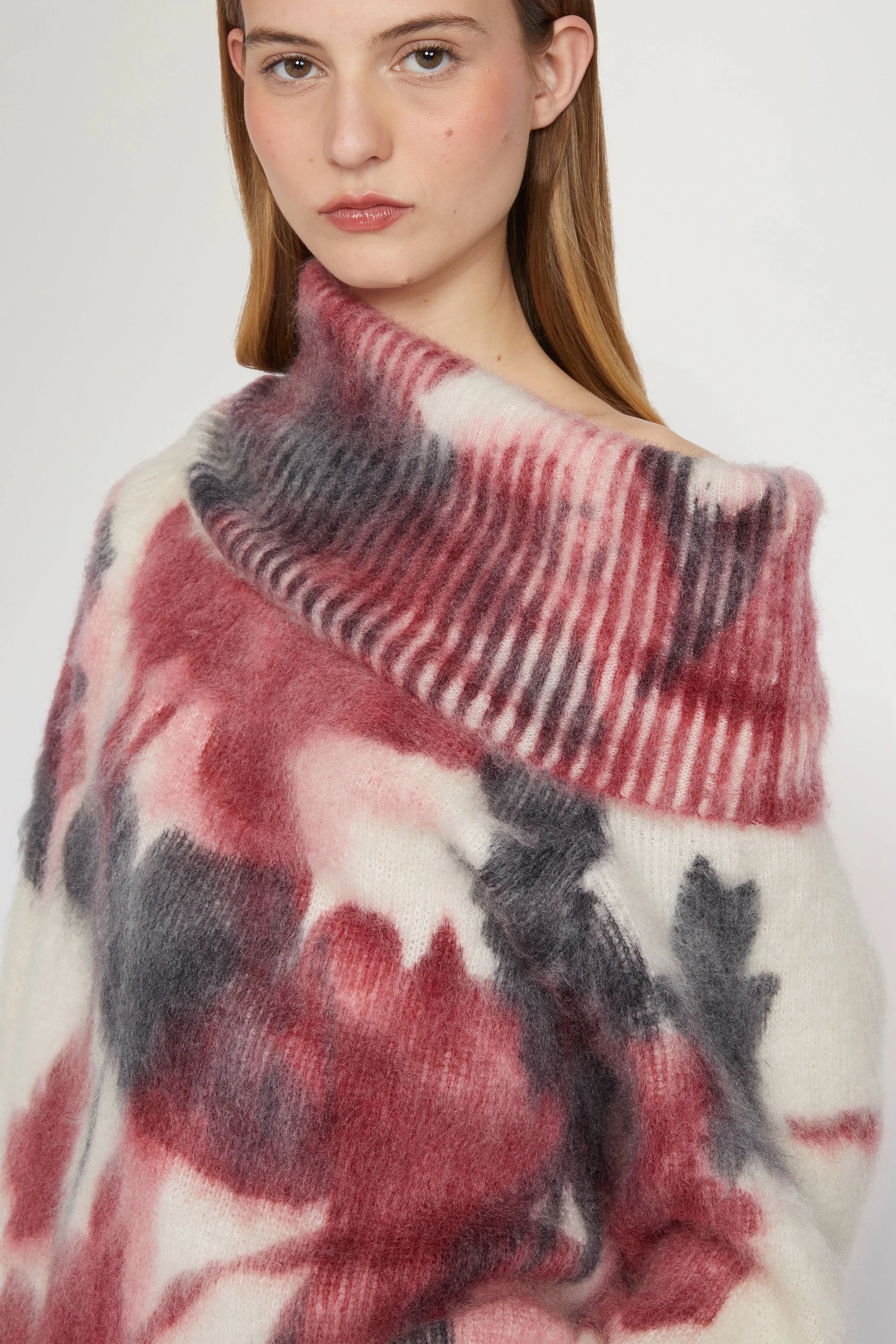 Boat-neck Ivory & Bordeaux Sweater sold by Antonio Marras product image thumbnail 4