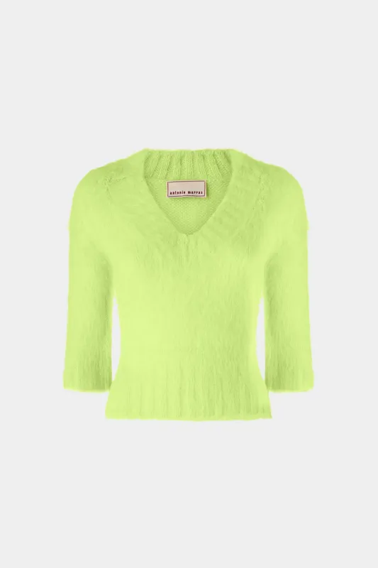 V-neck Yellow Sweater sold by Antonio Marras