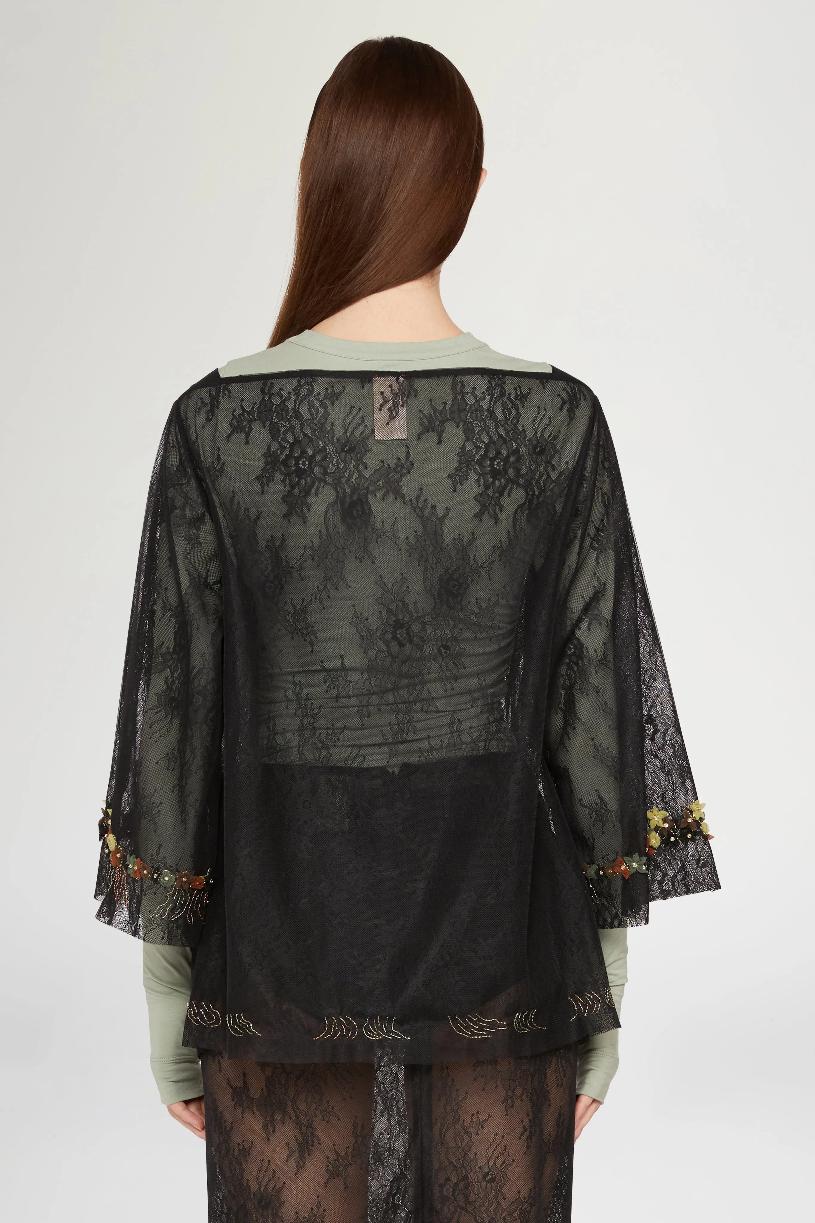 Lace Top with Embroidery and Beads sold by Antonio Marras product image thumbnail 3