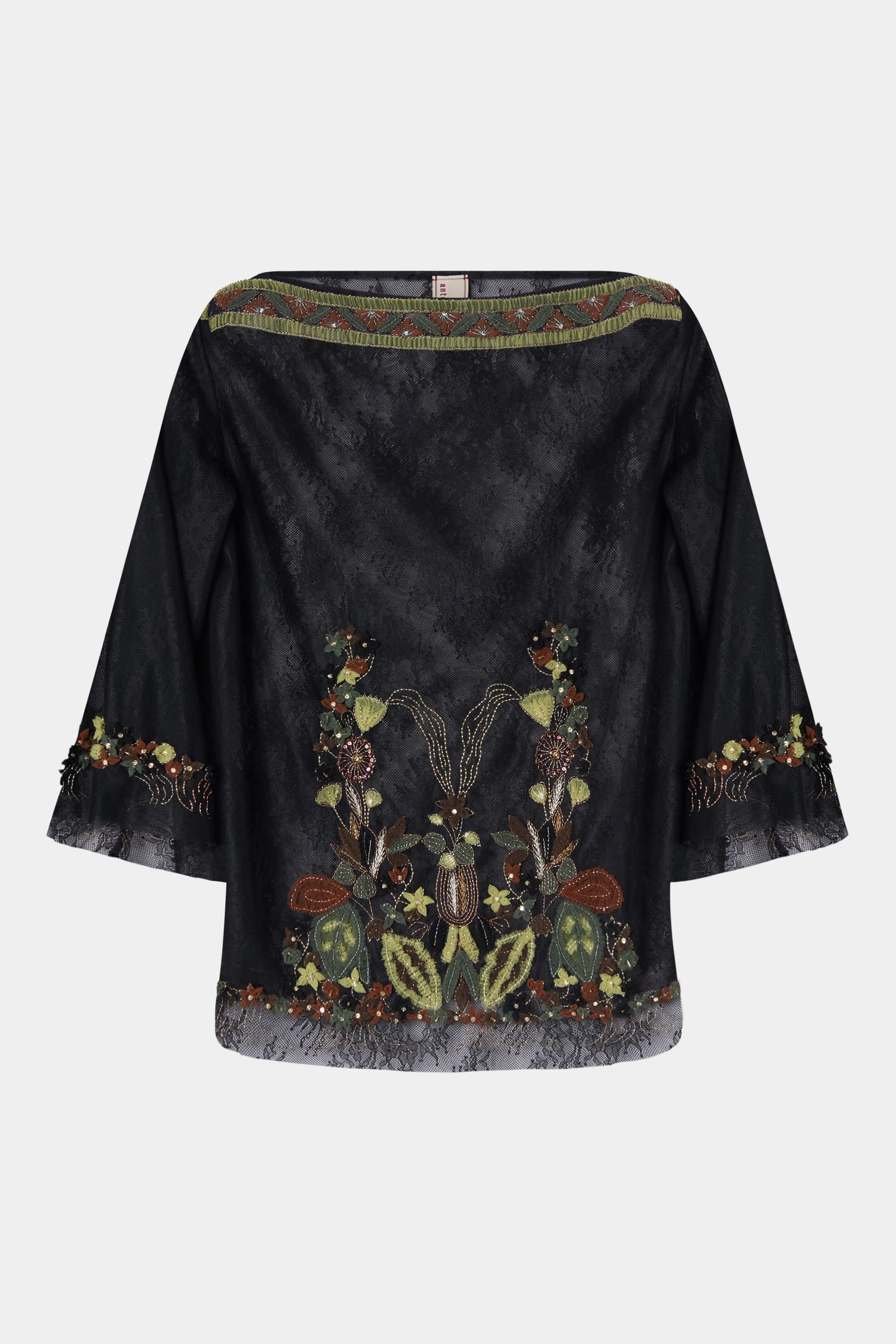 Lace Top with Embroidery and Beads sold by Antonio Marras