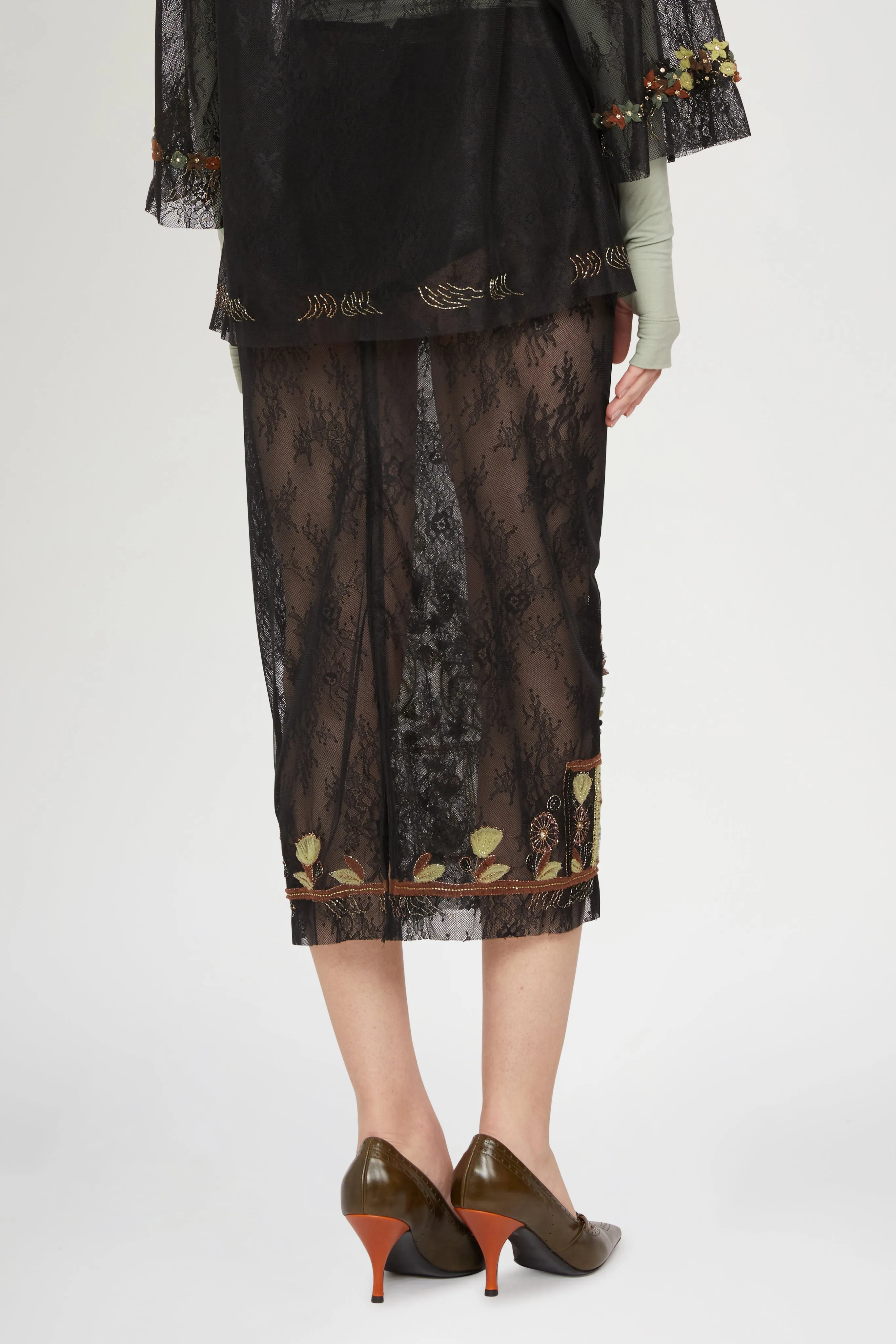 Midi Skirt with Embroidery and Beads sold by Antonio Marras product image thumbnail 3