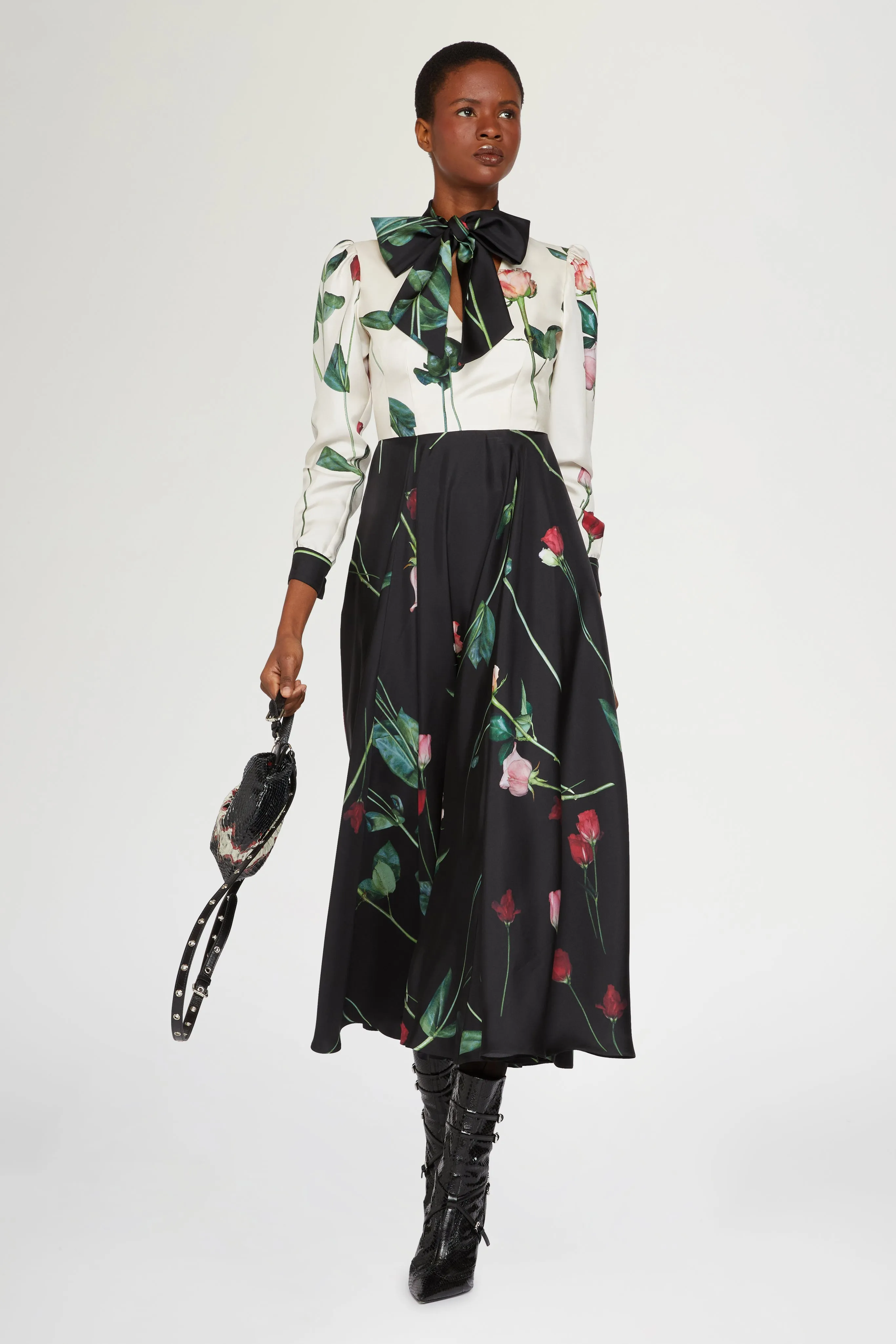 Midi Silk Dress with Foulard sold by Antonio Marras product image thumbnail 2