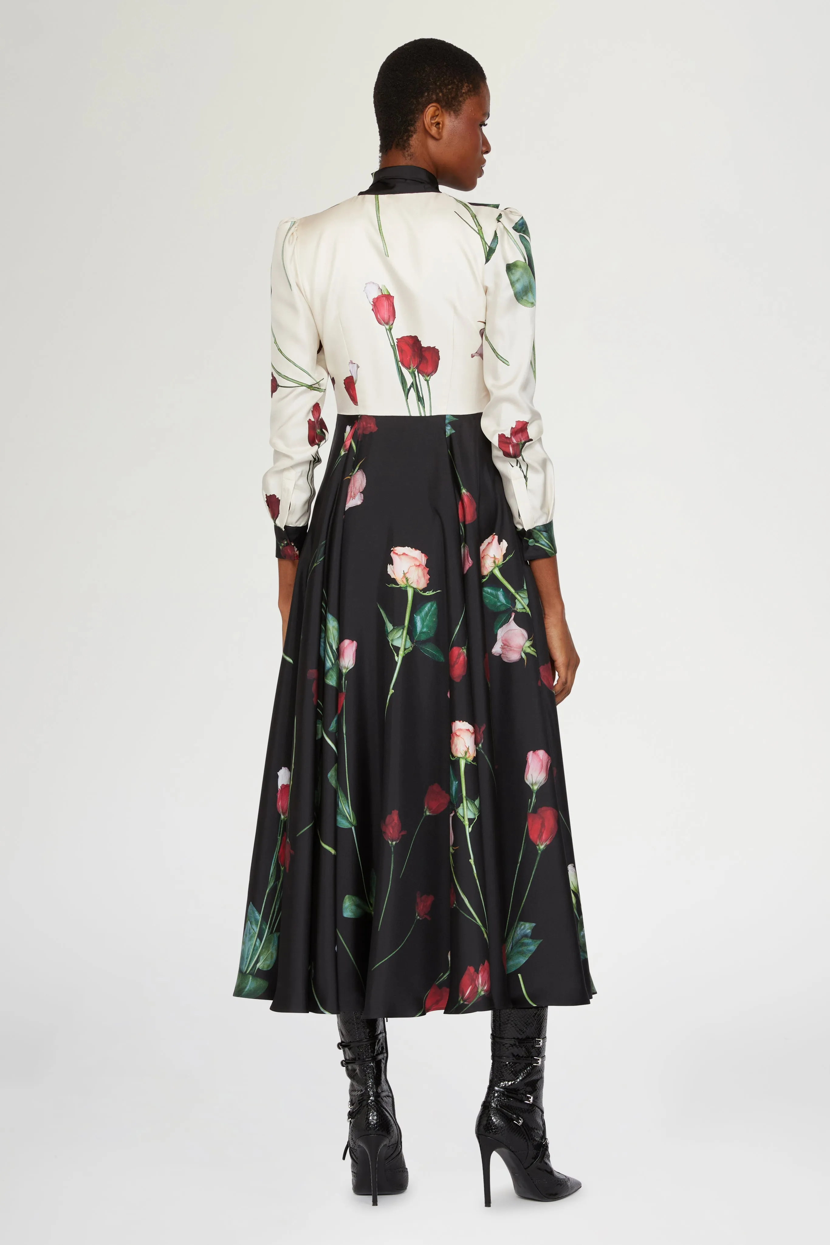 Midi Silk Dress with Foulard sold by Antonio Marras product image thumbnail 3