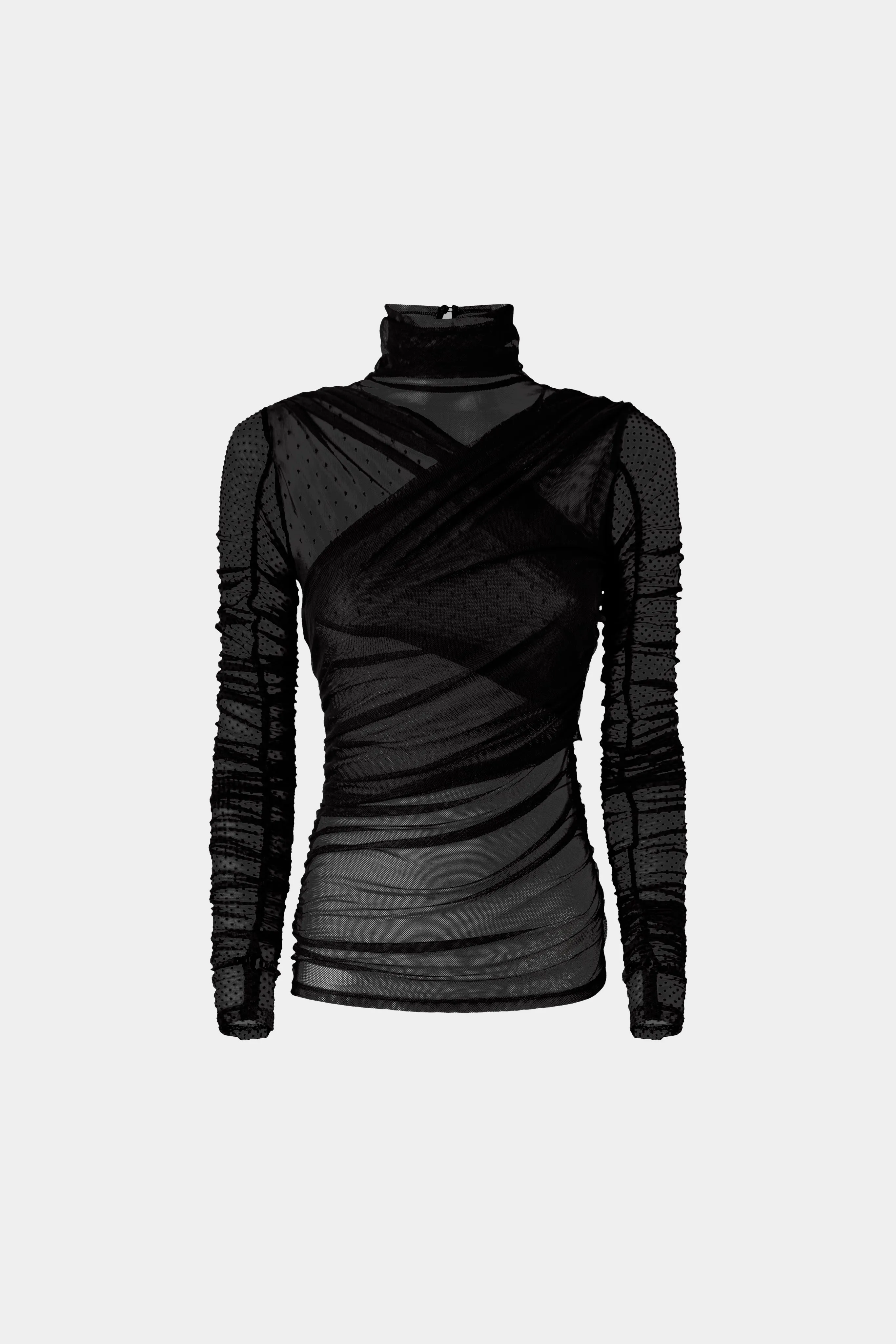 Long-Sleeved Top with High Neck sold by Antonio Marras