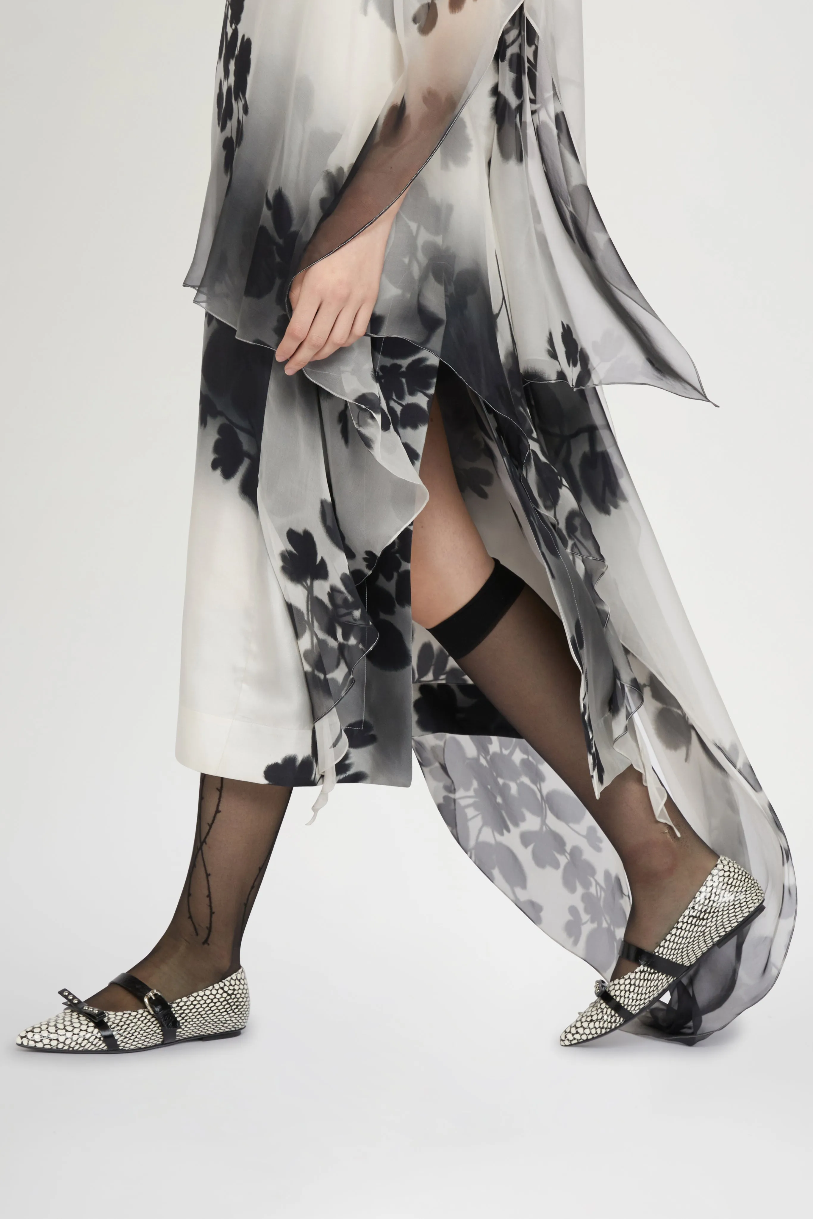 Asymmetric Silk Midi Dress sold by Antonio Marras product image thumbnail 4
