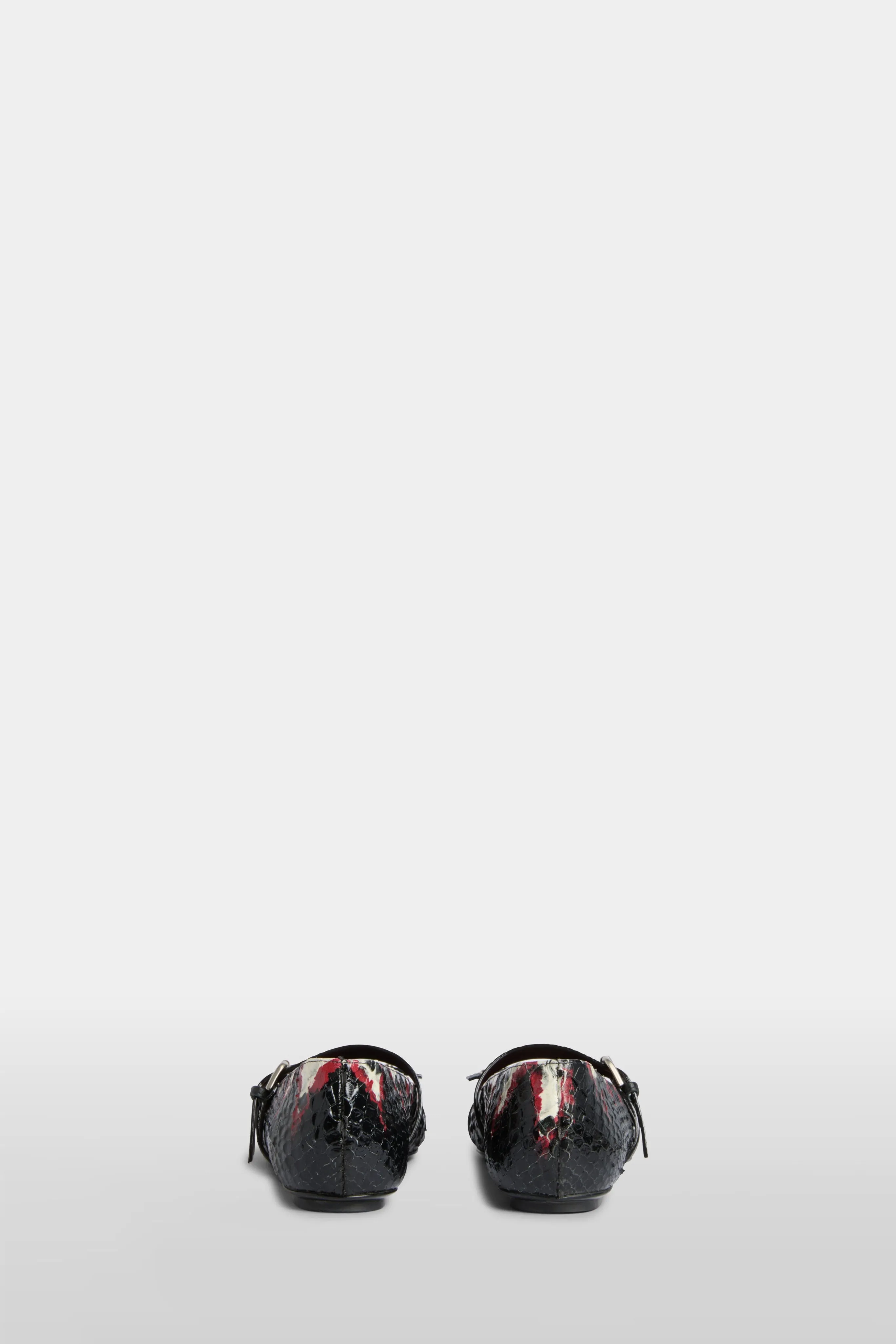 Black & Bordeaux Python-Effect Ballerinas sold by Antonio Marras product image thumbnail 3